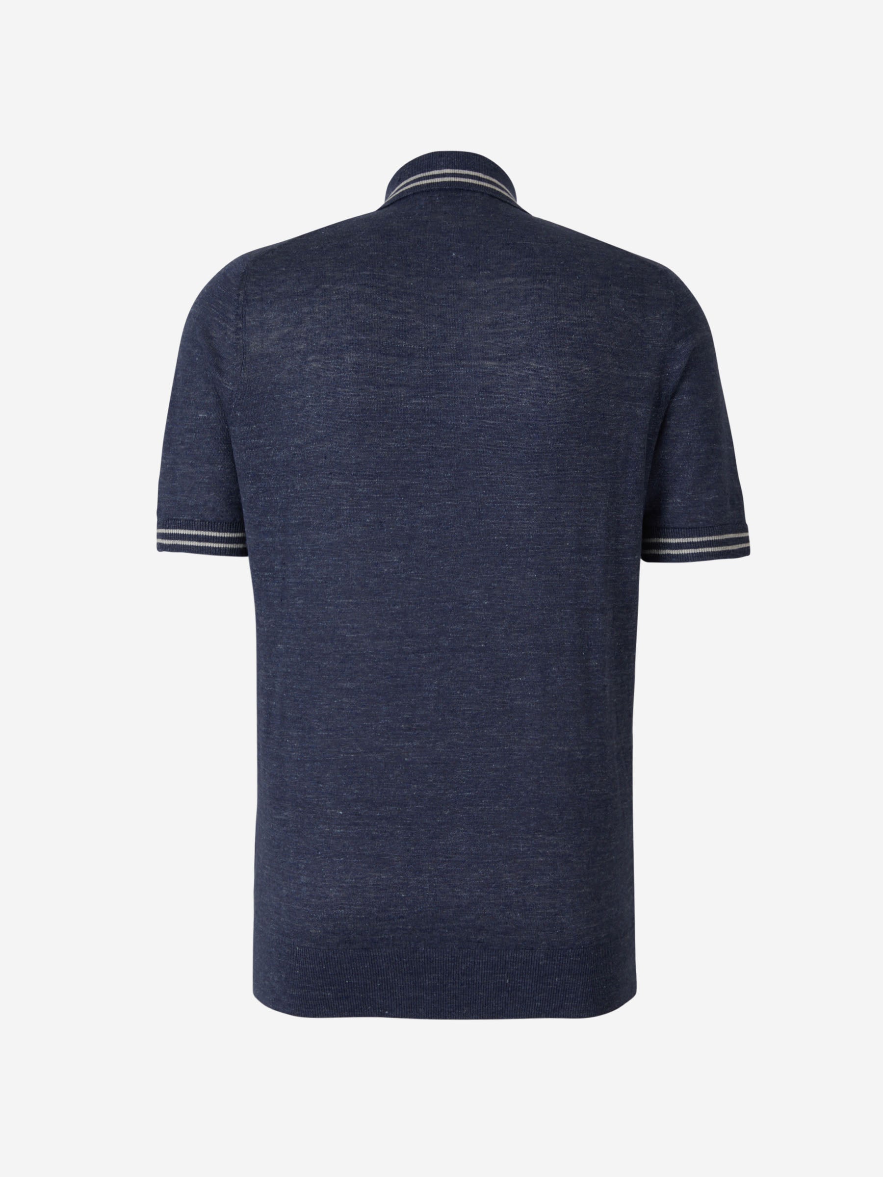 Brunello Cucinelli Polo Punto Jaspeado color Azul Noche sku 552-001338 01 - Foto 2