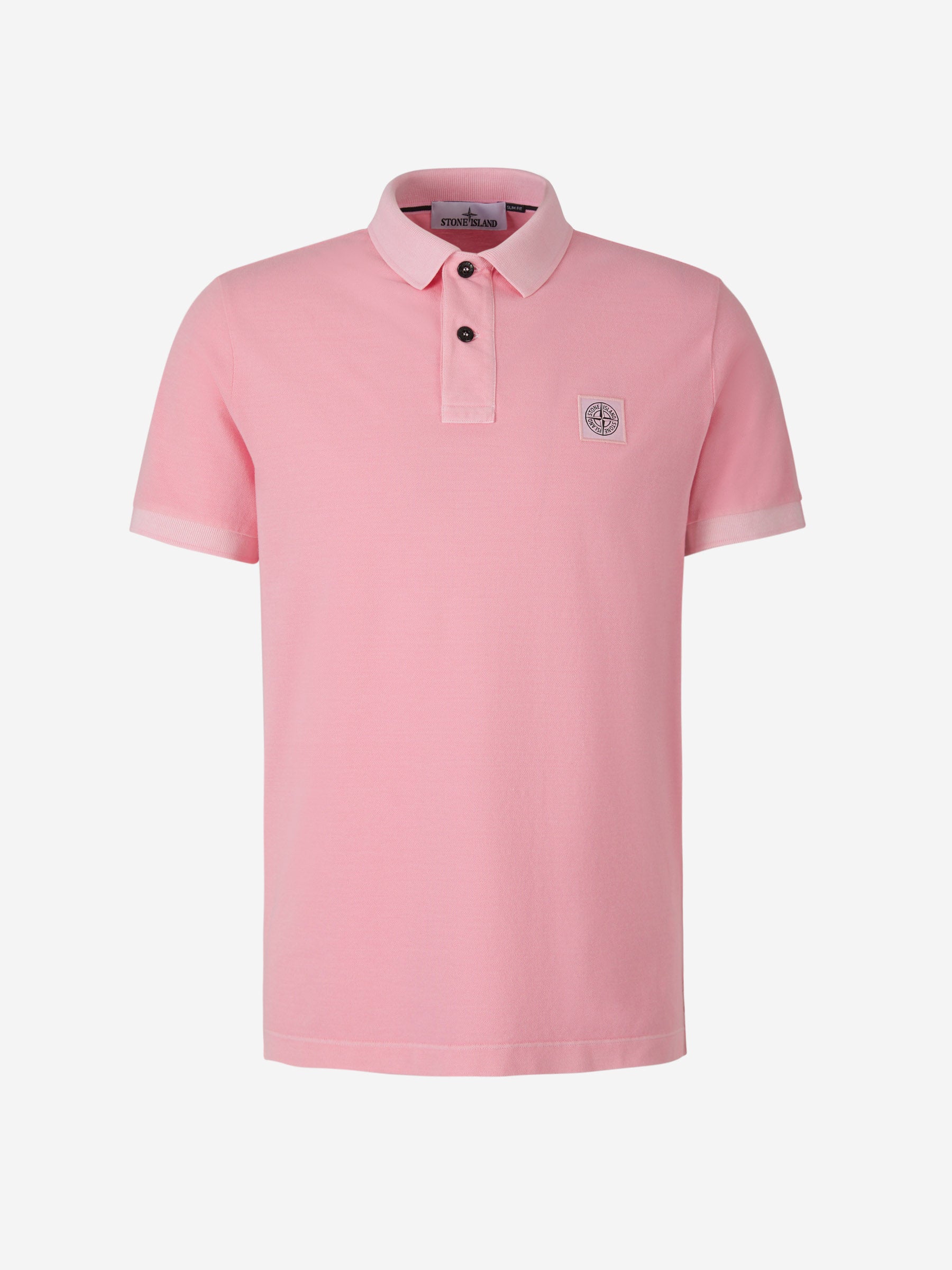 Stone Island Polo Piqué Liso color Rosa sku 552-001358 03 - Foto 5