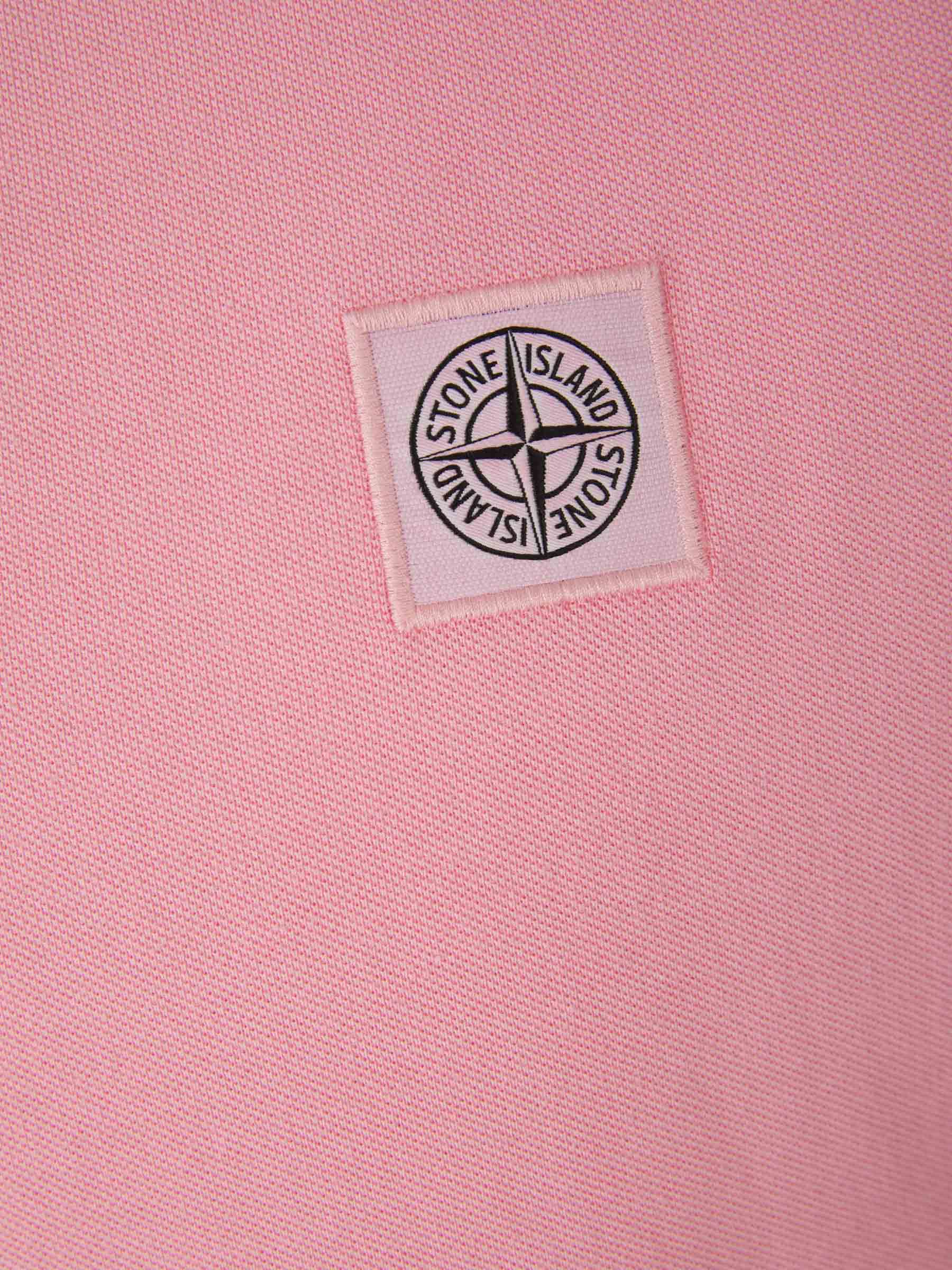Stone Island Polo Piqué Liso color Rosa sku 552-001358 03 - Foto 8