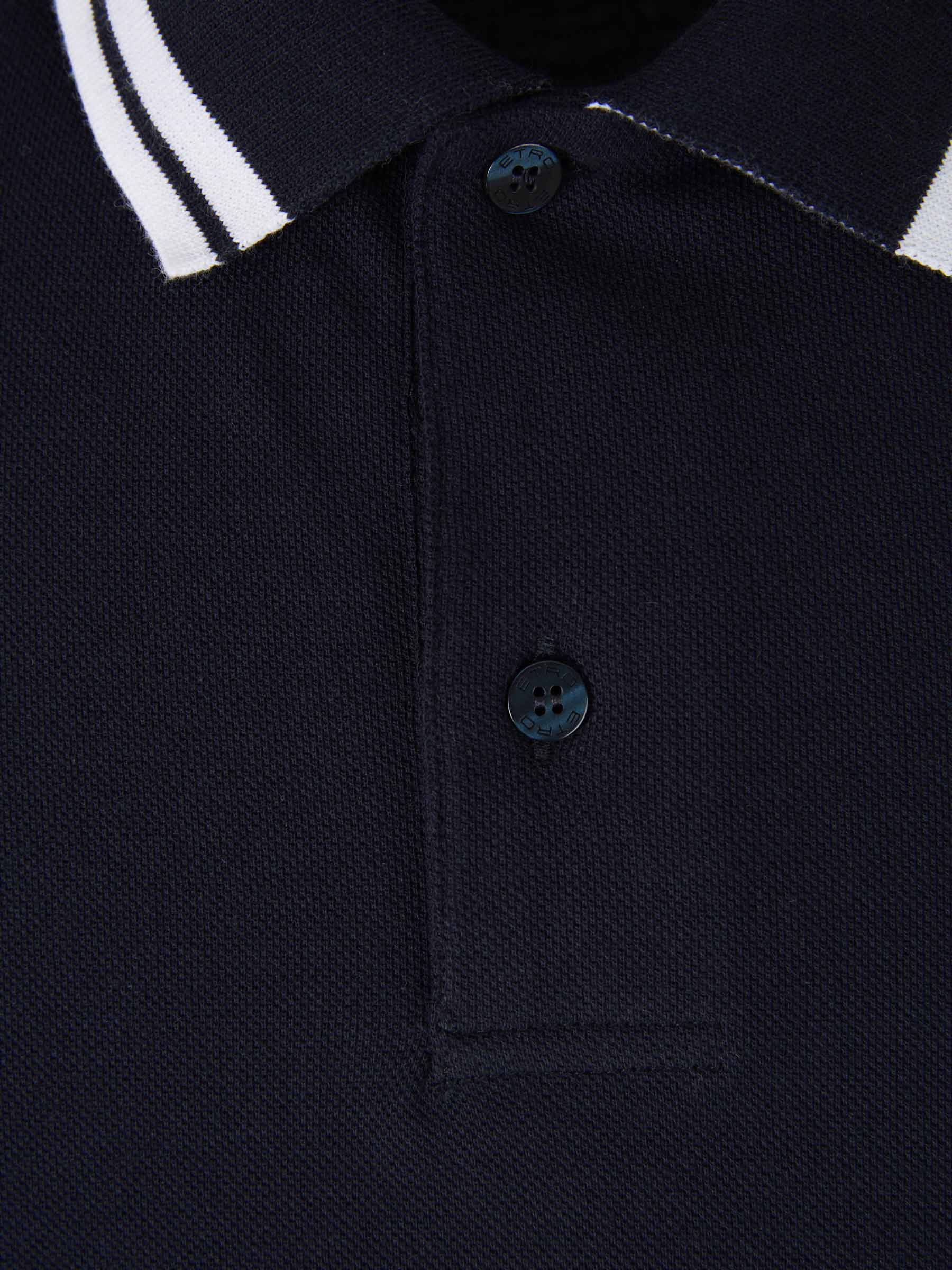 Outlet online Etro Hombre Polo Piqué Rayas color Negro sku 552-001365 02 - Foto 7