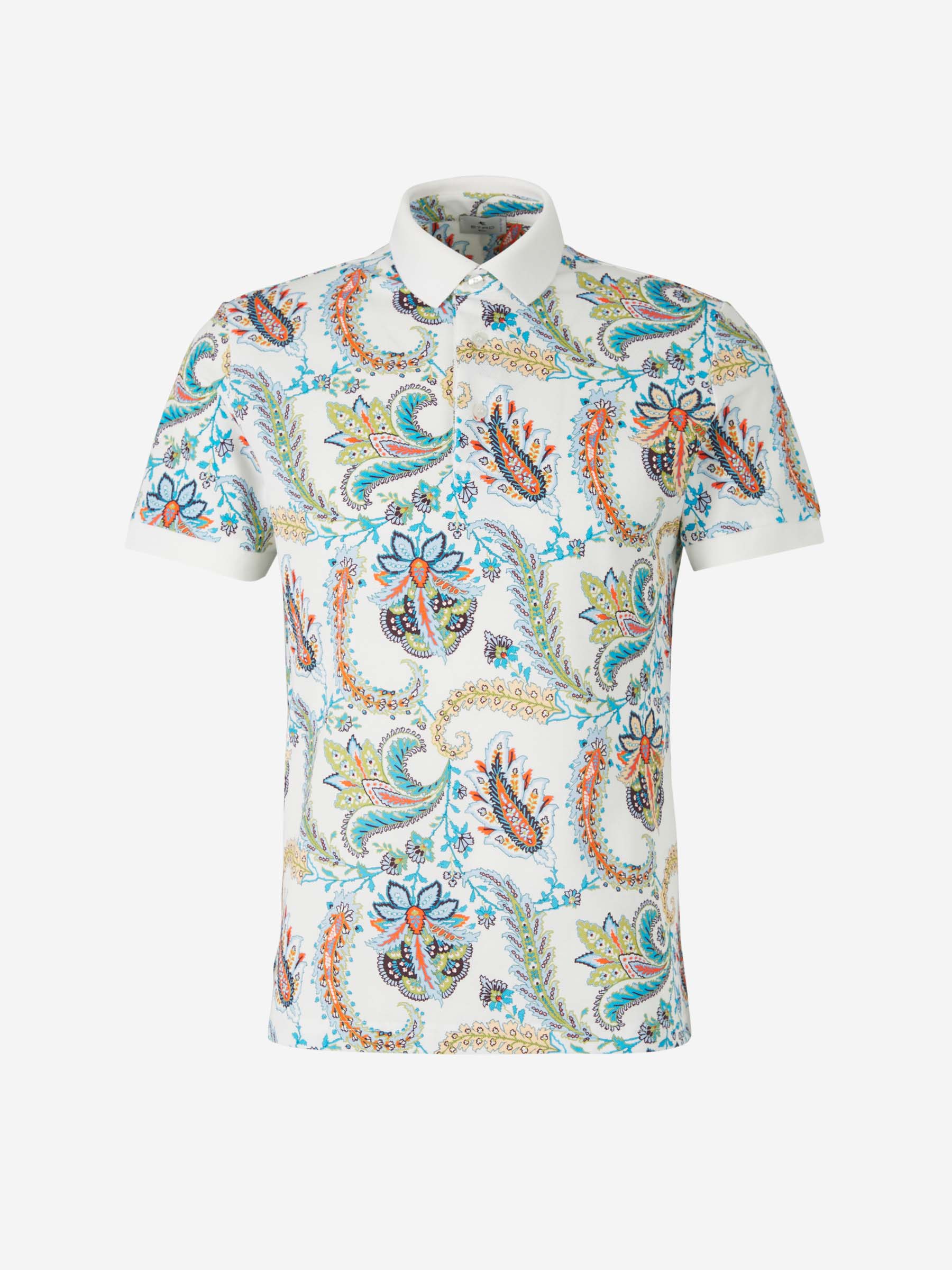Etro Polo Motivo Paisley color Blanco sku 552-001367 02 - Foto 1