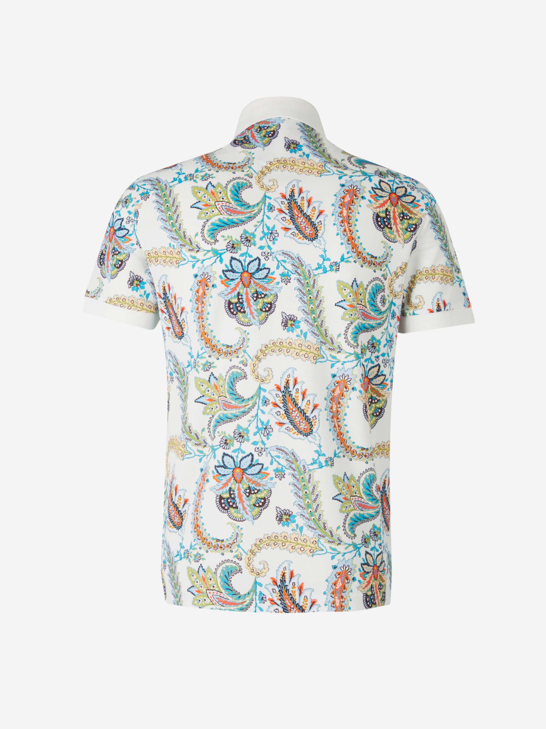 Etro Polo Motivo Paisley color Blanco sku 552-001367 02 - Foto 2