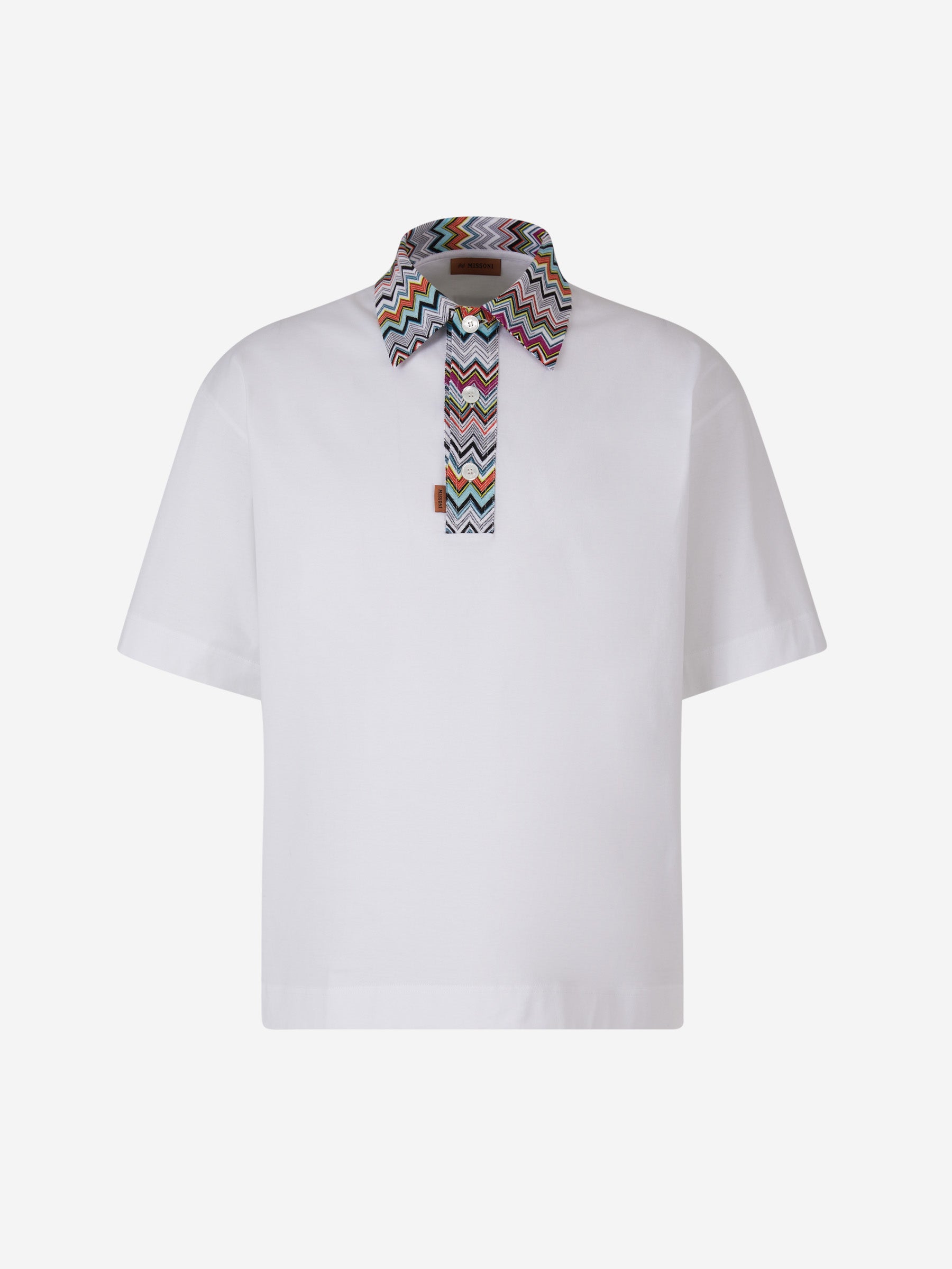 Missoni Polo Detalle Zig Zag color Blanco sku 552-001372 00 - Foto 1