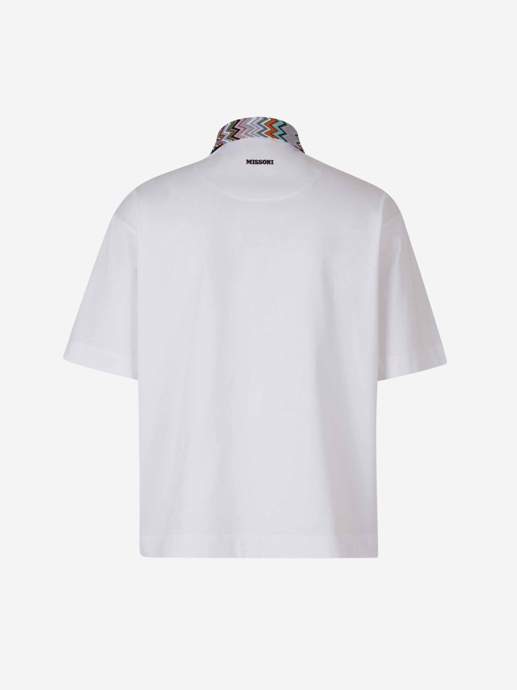 Missoni Polo Detalle Zig Zag color Blanco sku 552-001372 00 - Foto 2
