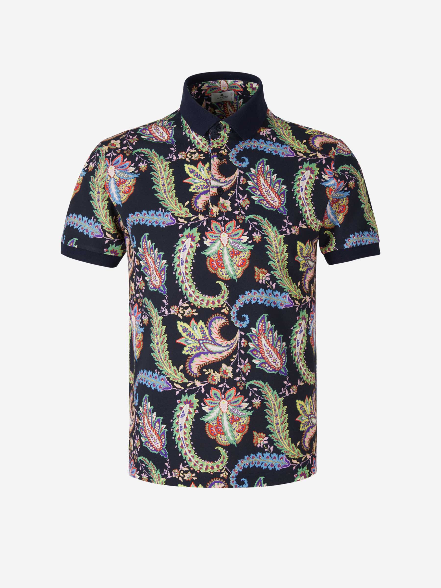 Outlet online Etro Hombre Polo Motivo Floral color Azul Noche sku 552-001373 01 - Foto 1