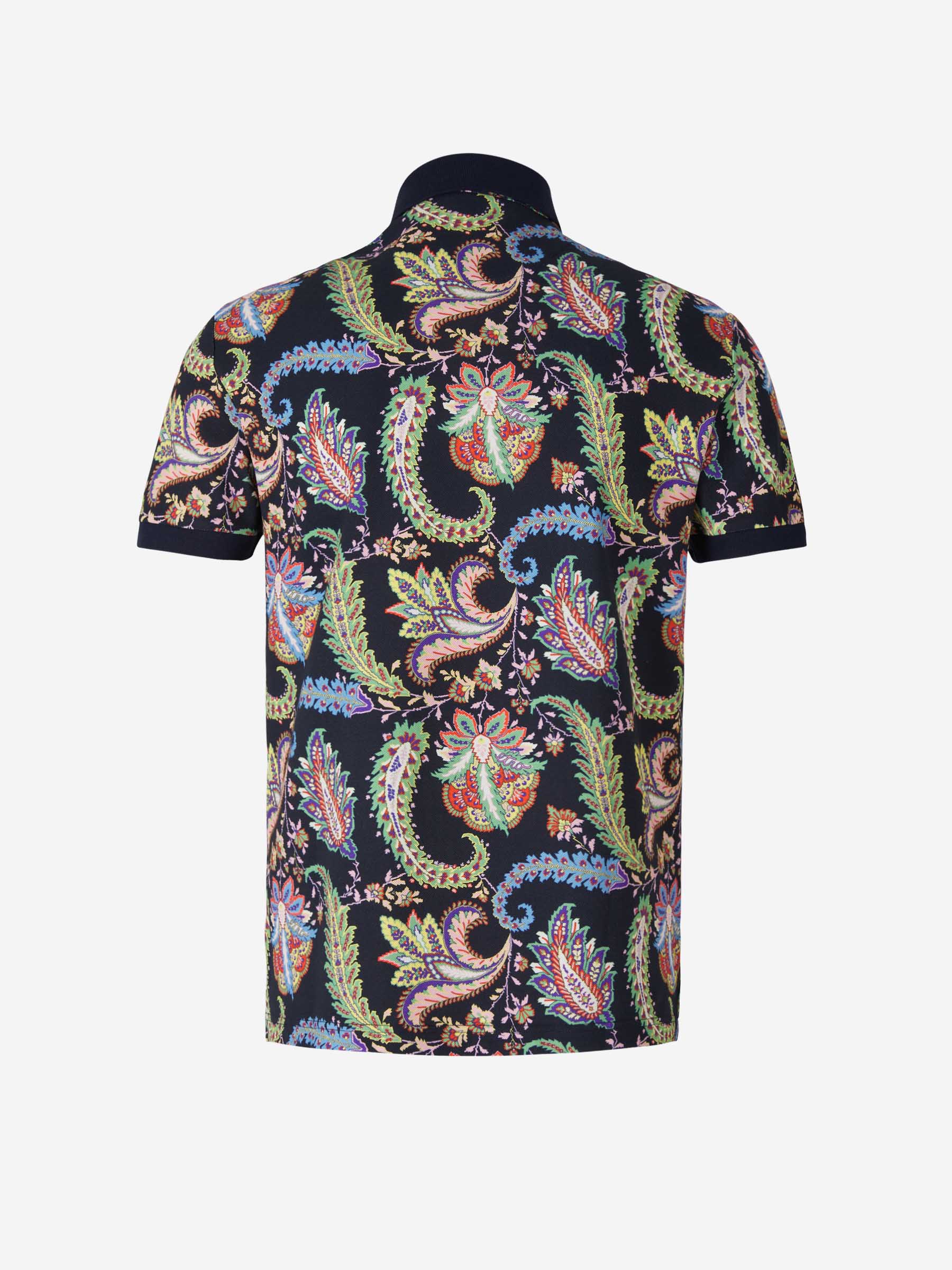 Outlet online Etro Hombre Polo Motivo Floral color Azul Noche sku 552-001373 01 - Foto 2