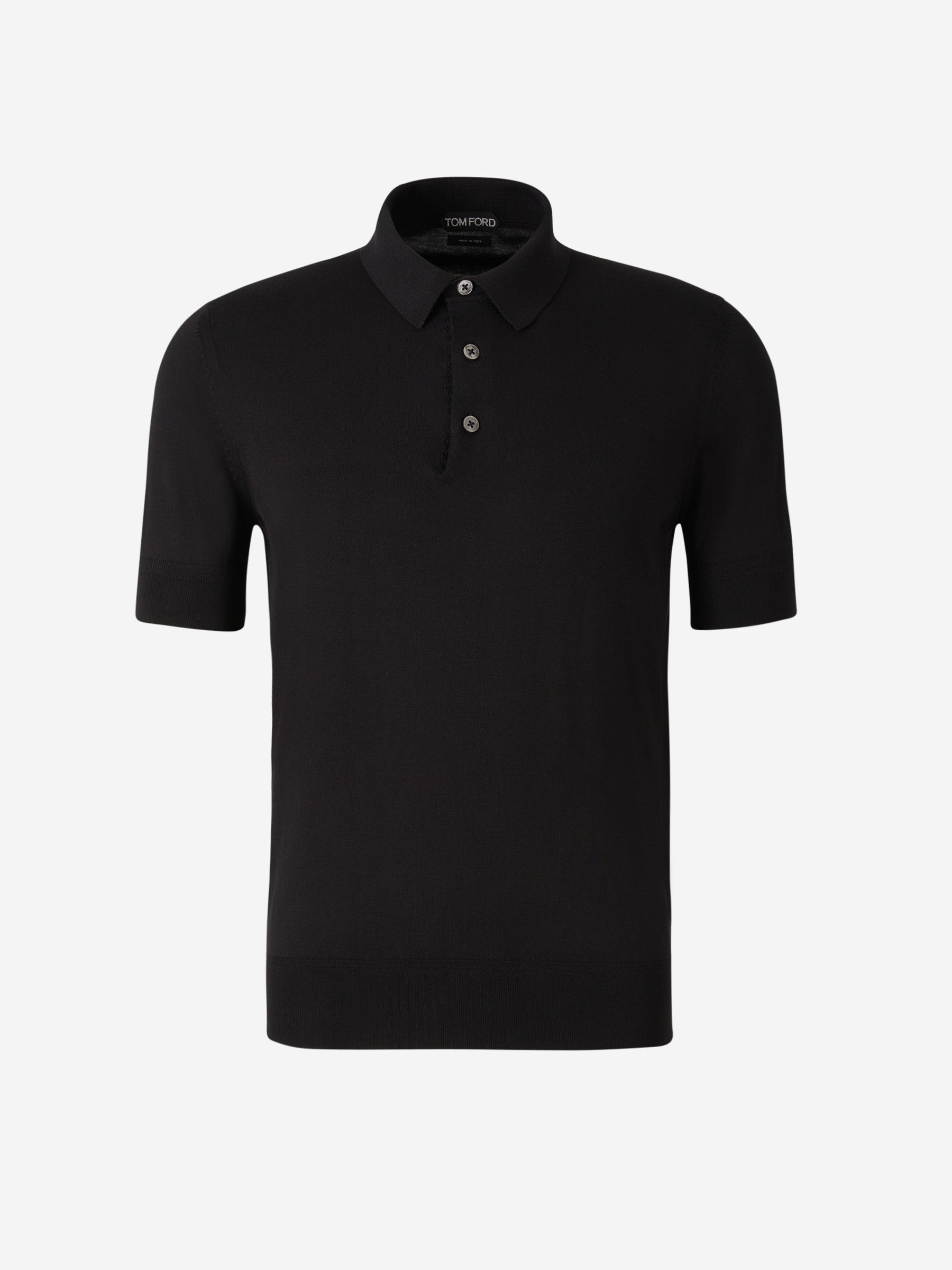 Tom Ford Polo Liso Algodón color Negro sku 552-001379 02 - Foto 4