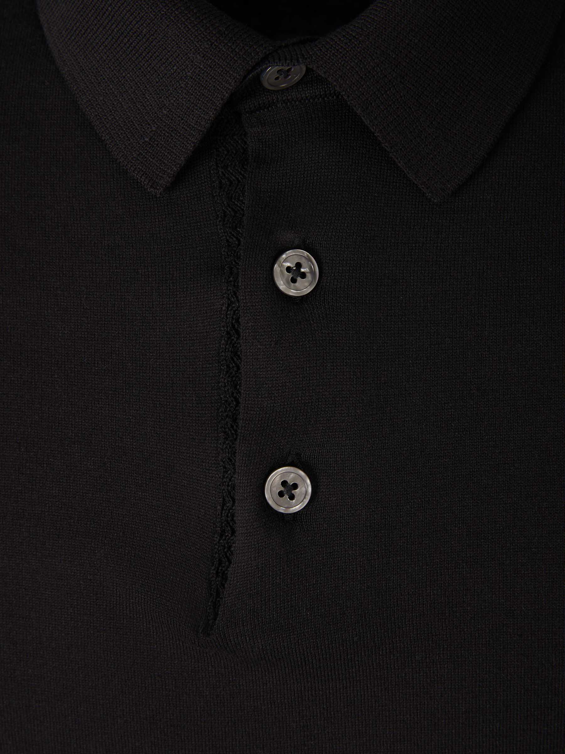Tom Ford Polo Liso Algodón color Negro sku 552-001379 02 - Foto 6
