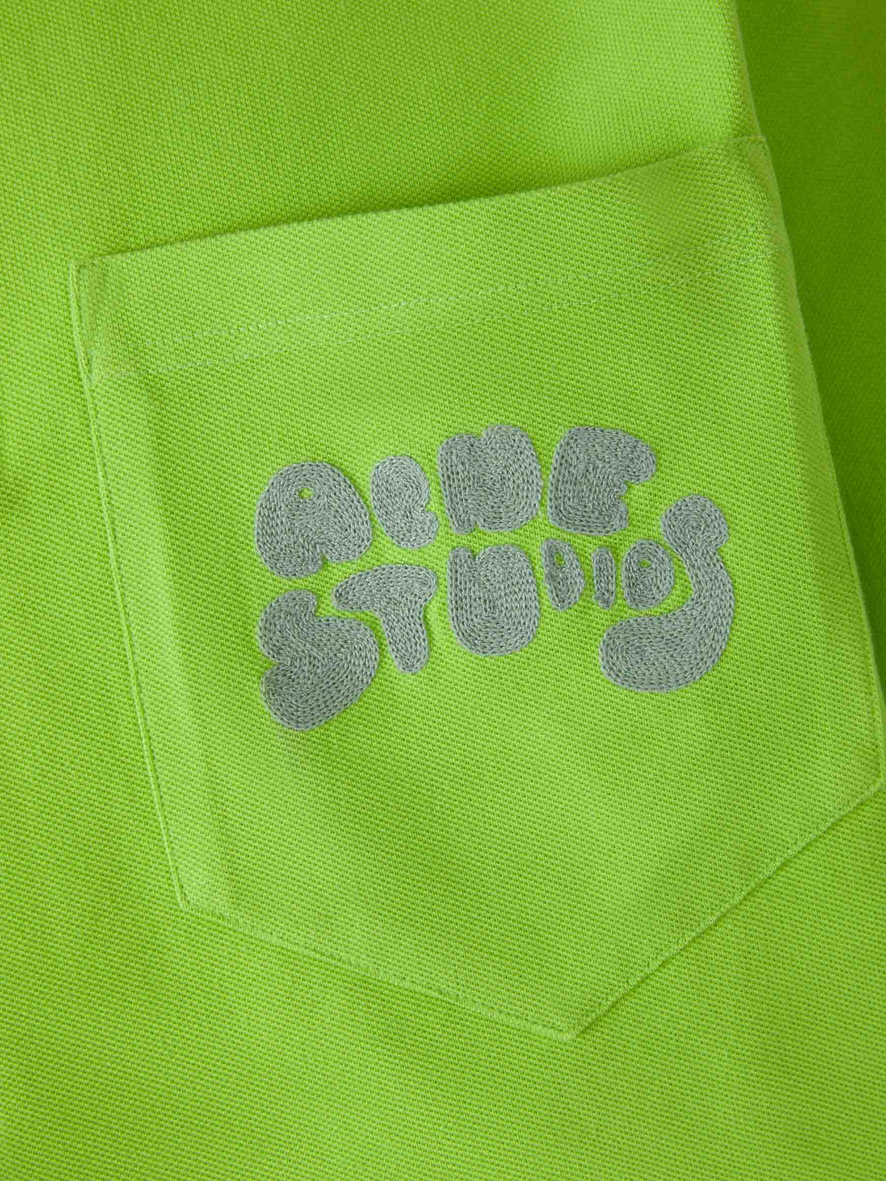 Outlet online Acne Studios Hombre Polo Detalle Bolsillo color Verde Claro sku 552-001382 01 - Foto 4