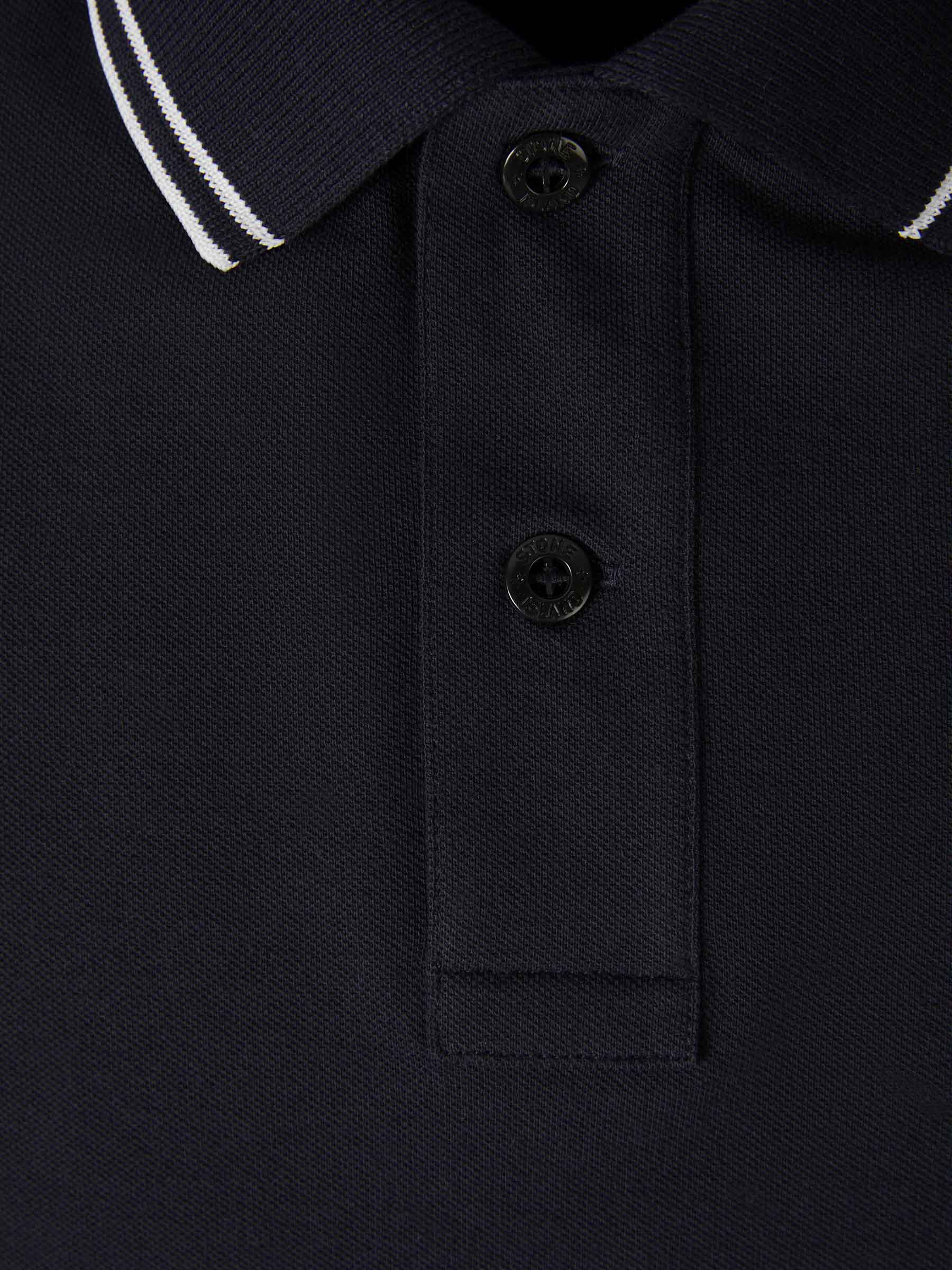 Outlet online Stone Island Hombre Polo Piqué Detalle Rayas color Negro sku 552-001406 02 - Foto 3
