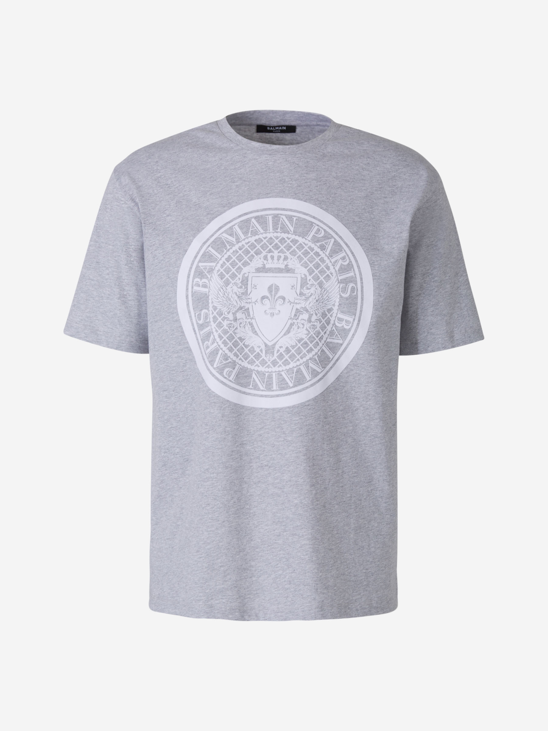 Balmain Camiseta Medallón Logo color Gris Claro sku 553-002437 00 - Foto 1