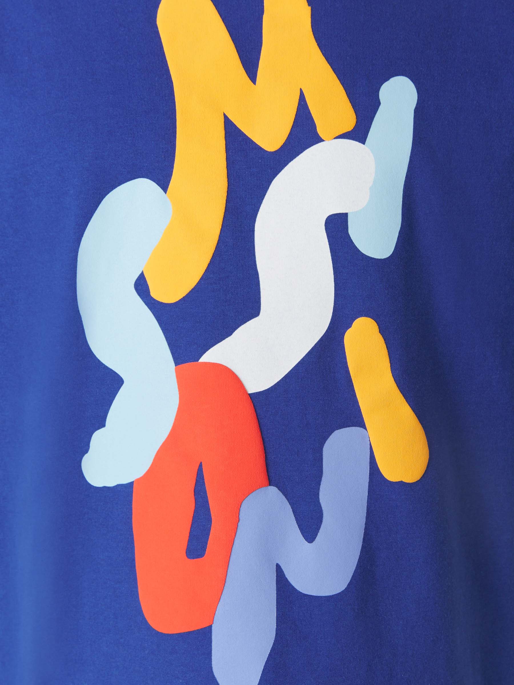 Missoni Camiseta Logo Algodón color Azul Real sku 553-002506 00 - Foto 4