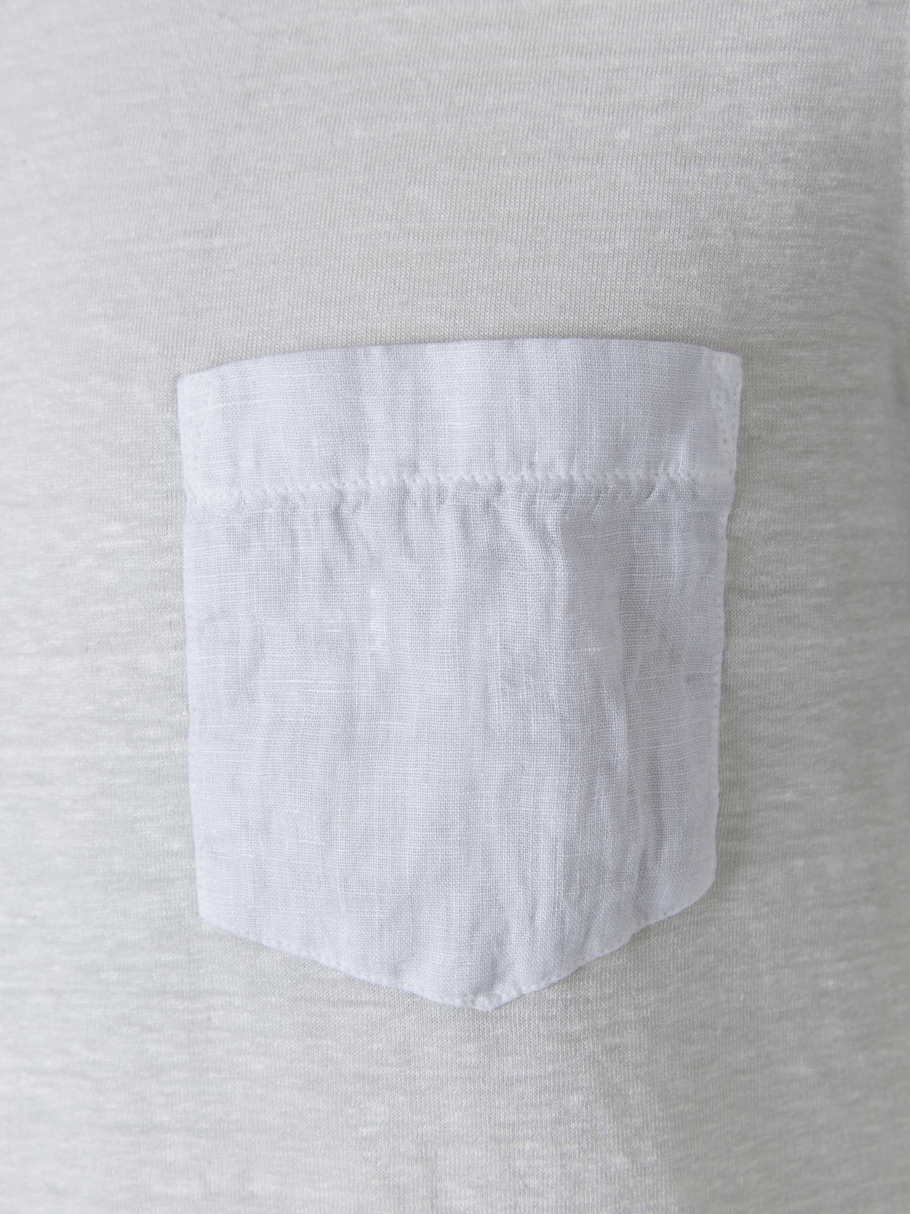 Santa Eulalia Camiseta Bolsillo Lino color Verde Militar sku 553-002540 03 - Foto 4