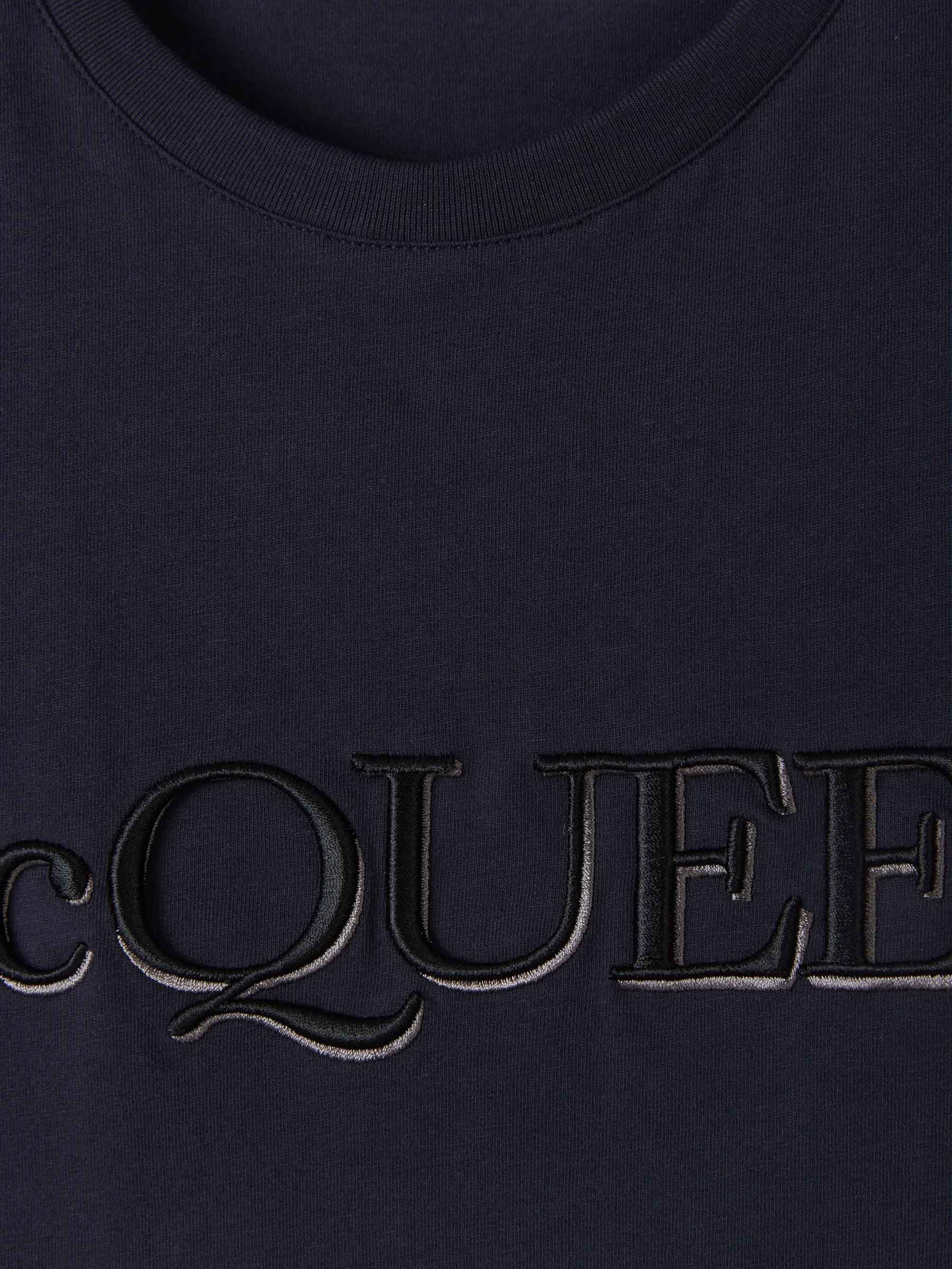 Alexander McQueen Camiseta Logo Bordado color Blanco sku 553-002654 01 - Foto 3