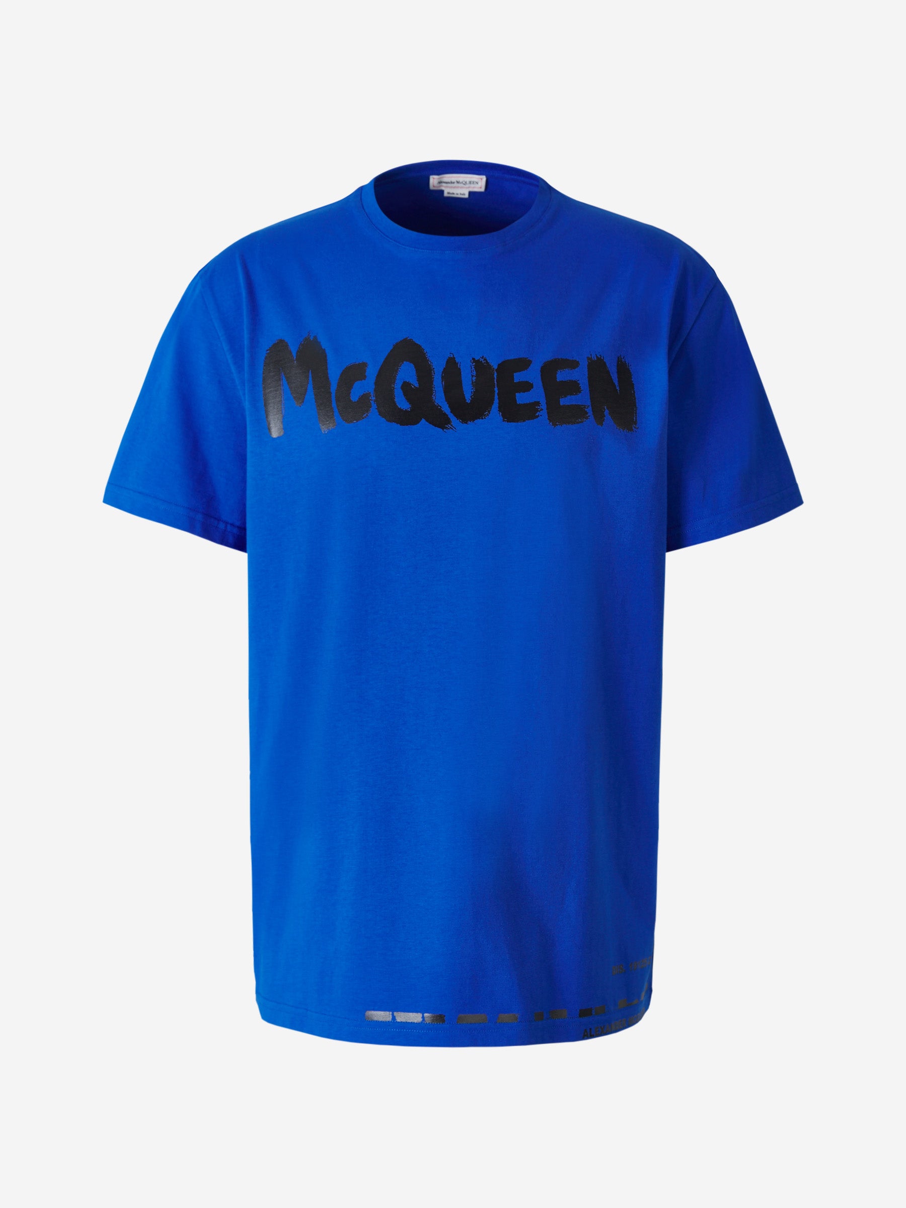 Alexander McQueen Camiseta Logo Estampado color Gris Claro sku 553-002656 03 - Foto 6