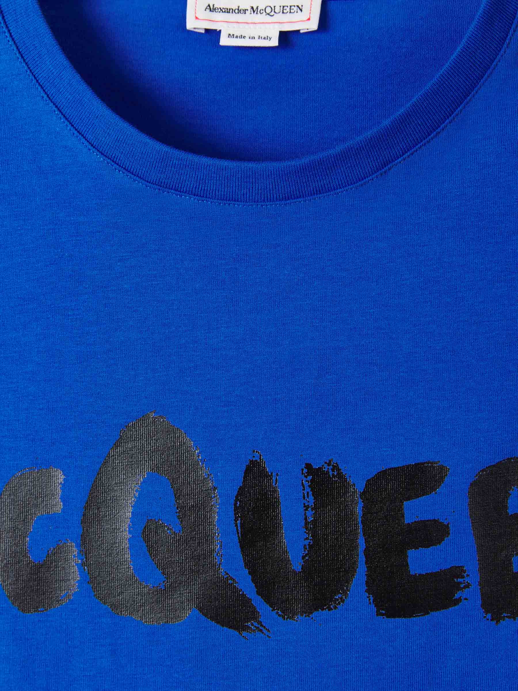 Alexander McQueen Camiseta Logo Estampado color Gris Claro sku 553-002656 03 - Foto 8