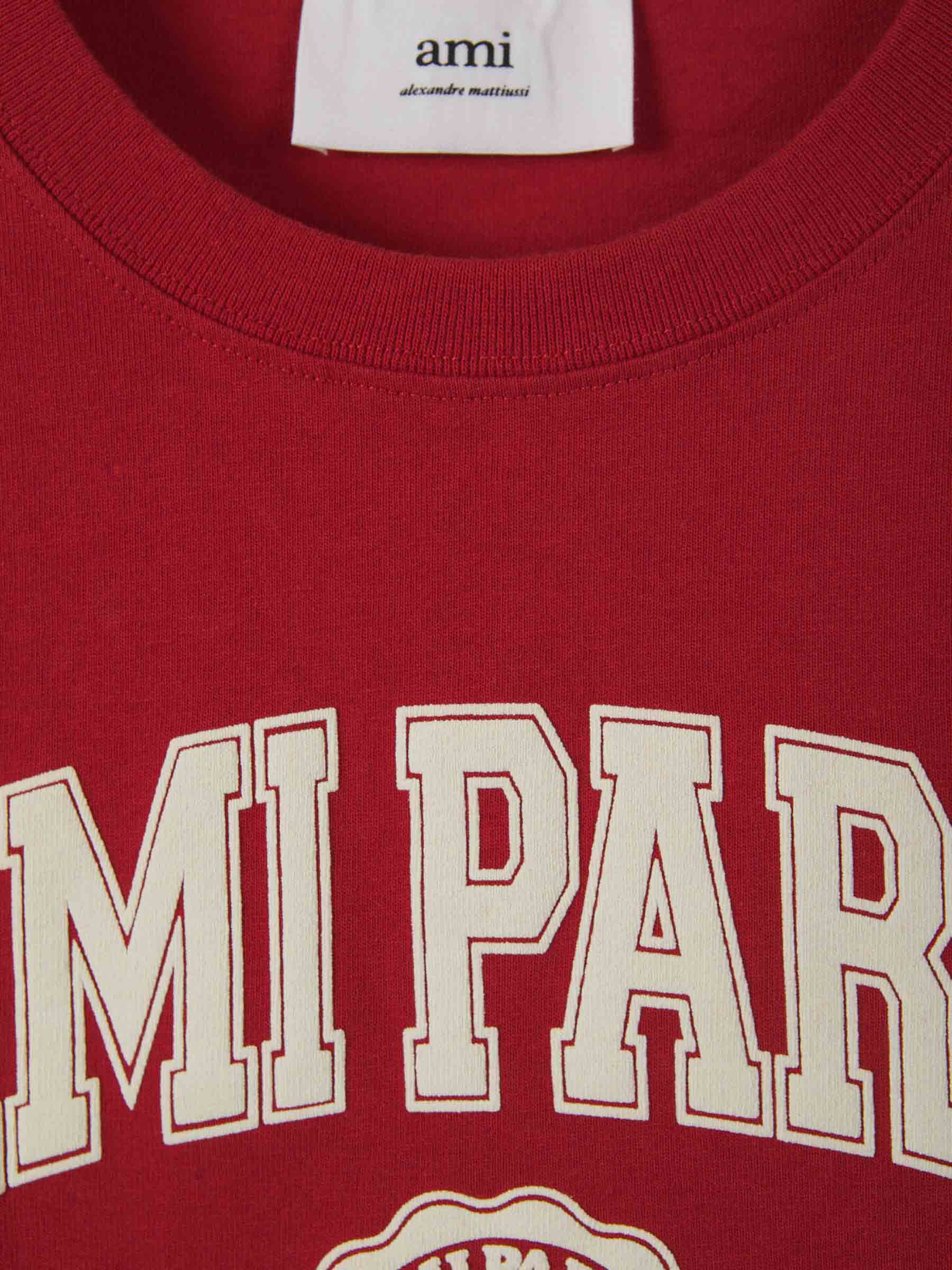 Ami Paris Camiseta Maxi Logo color Rojo sku 553-002668 02 - Foto 3