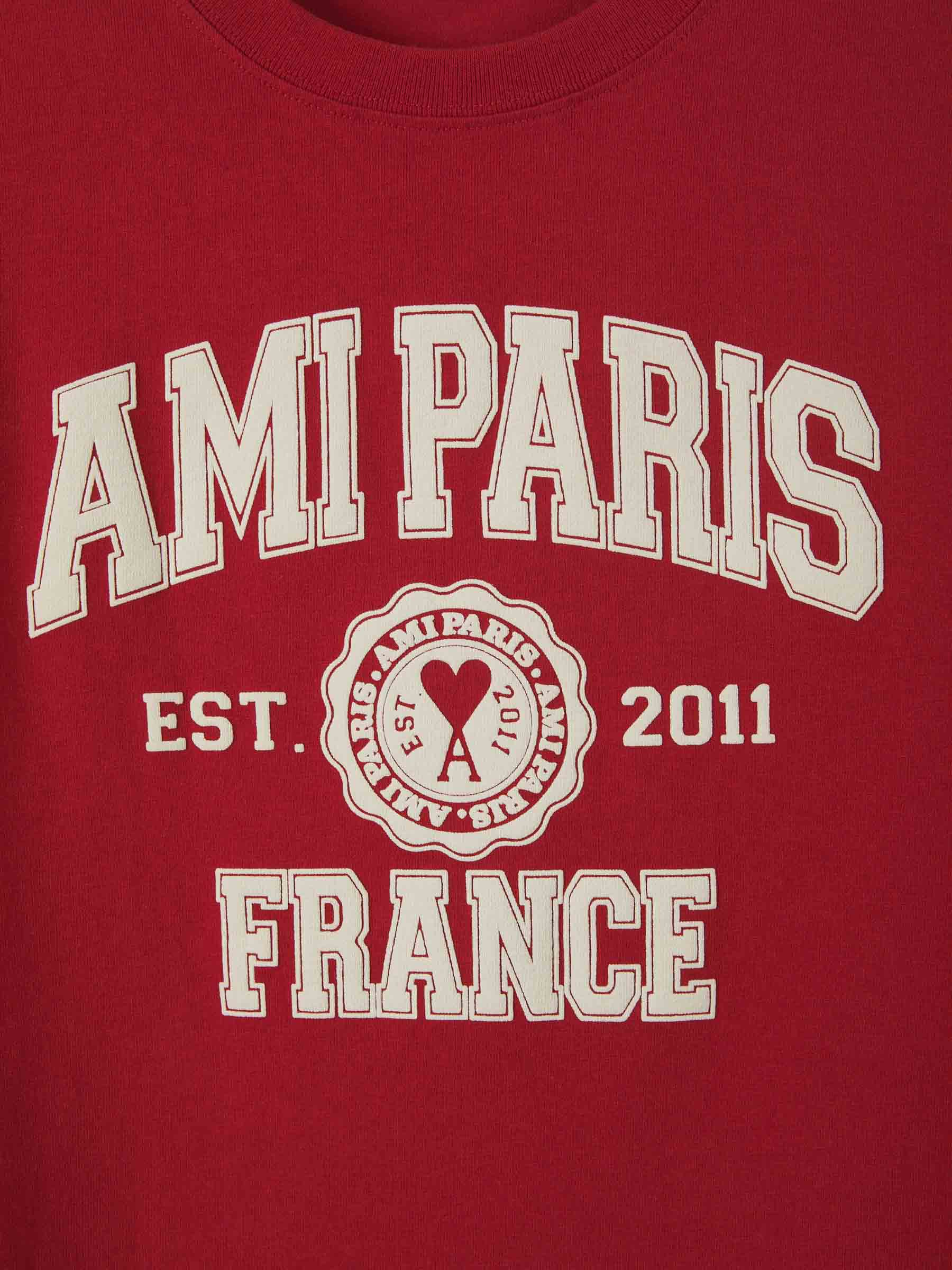 Ami Paris Camiseta Maxi Logo color Rojo sku 553-002668 02 - Foto 4