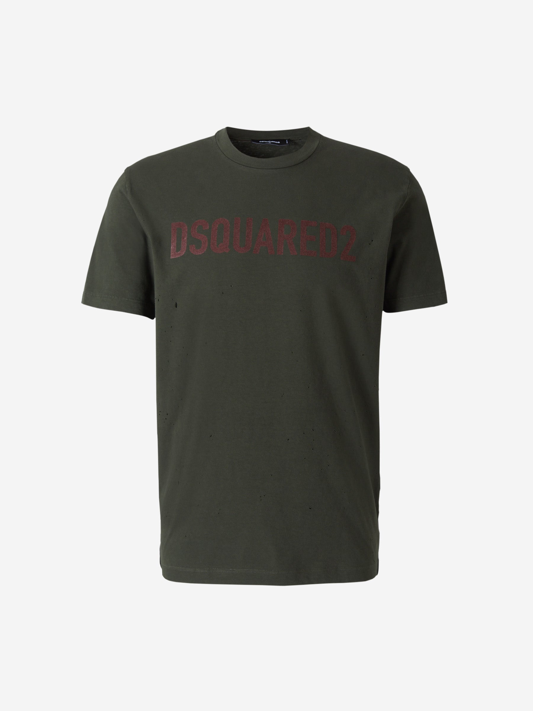 Dsquared2 Camiseta Logo Estampado color Verde Militar sku 553-002719 00 - Foto 1