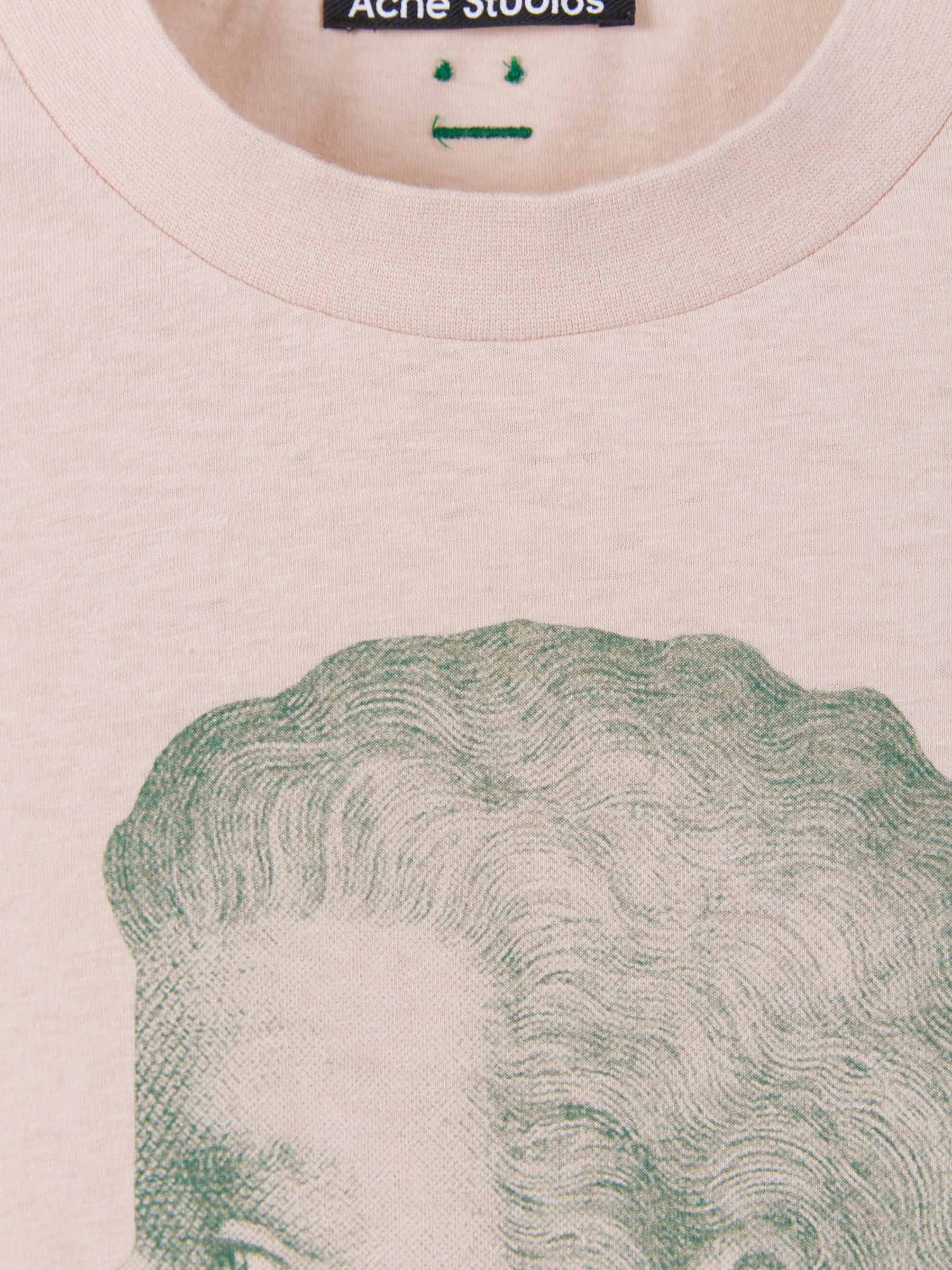 Acne Studios Camiseta Gráfico Estampado color Negro sku 553-002728 01 - Foto 3