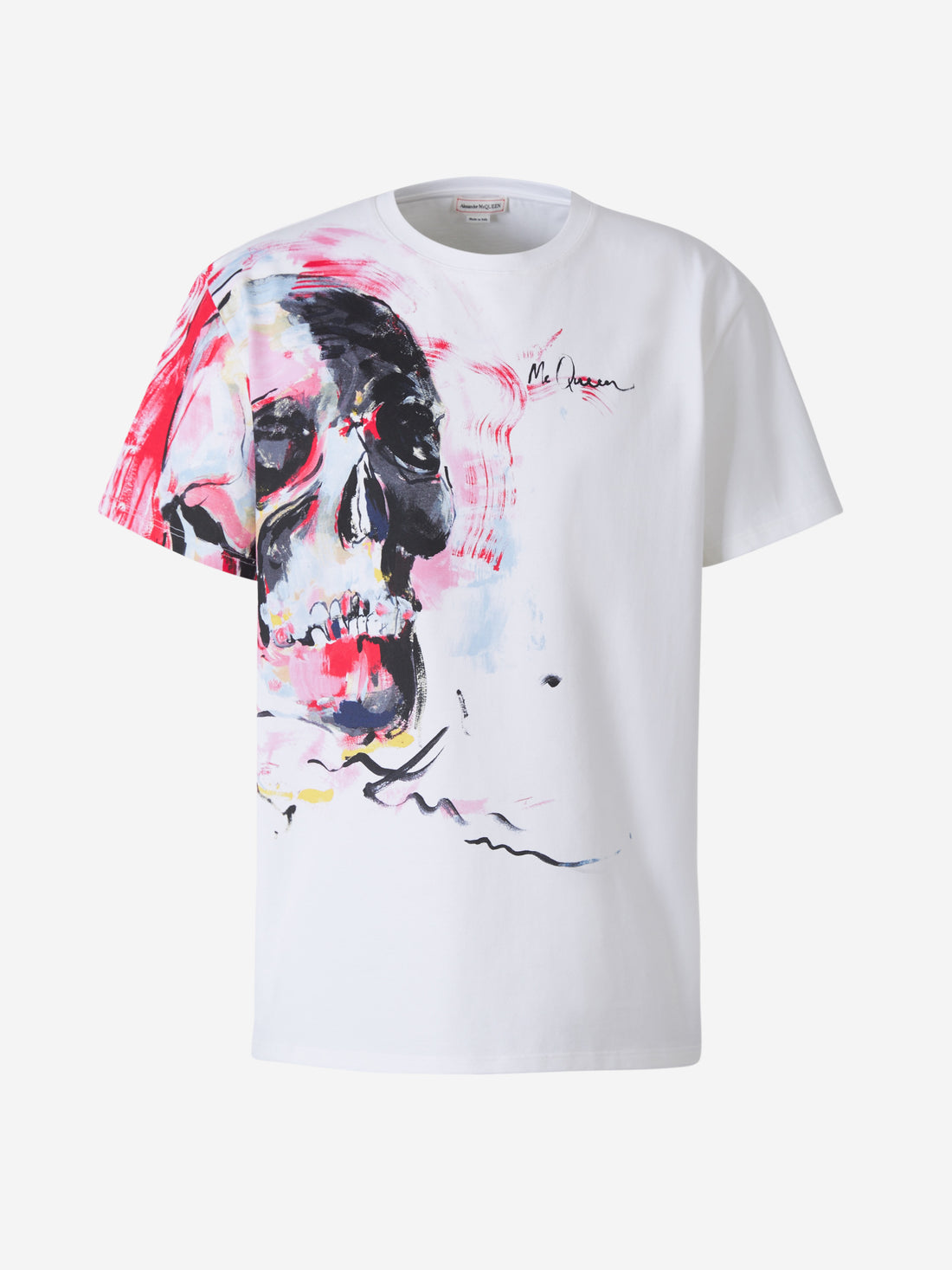 Alexander McQueen Camiseta Calavera Abstracta color Blanco sku 553-002771 00 - Foto 1