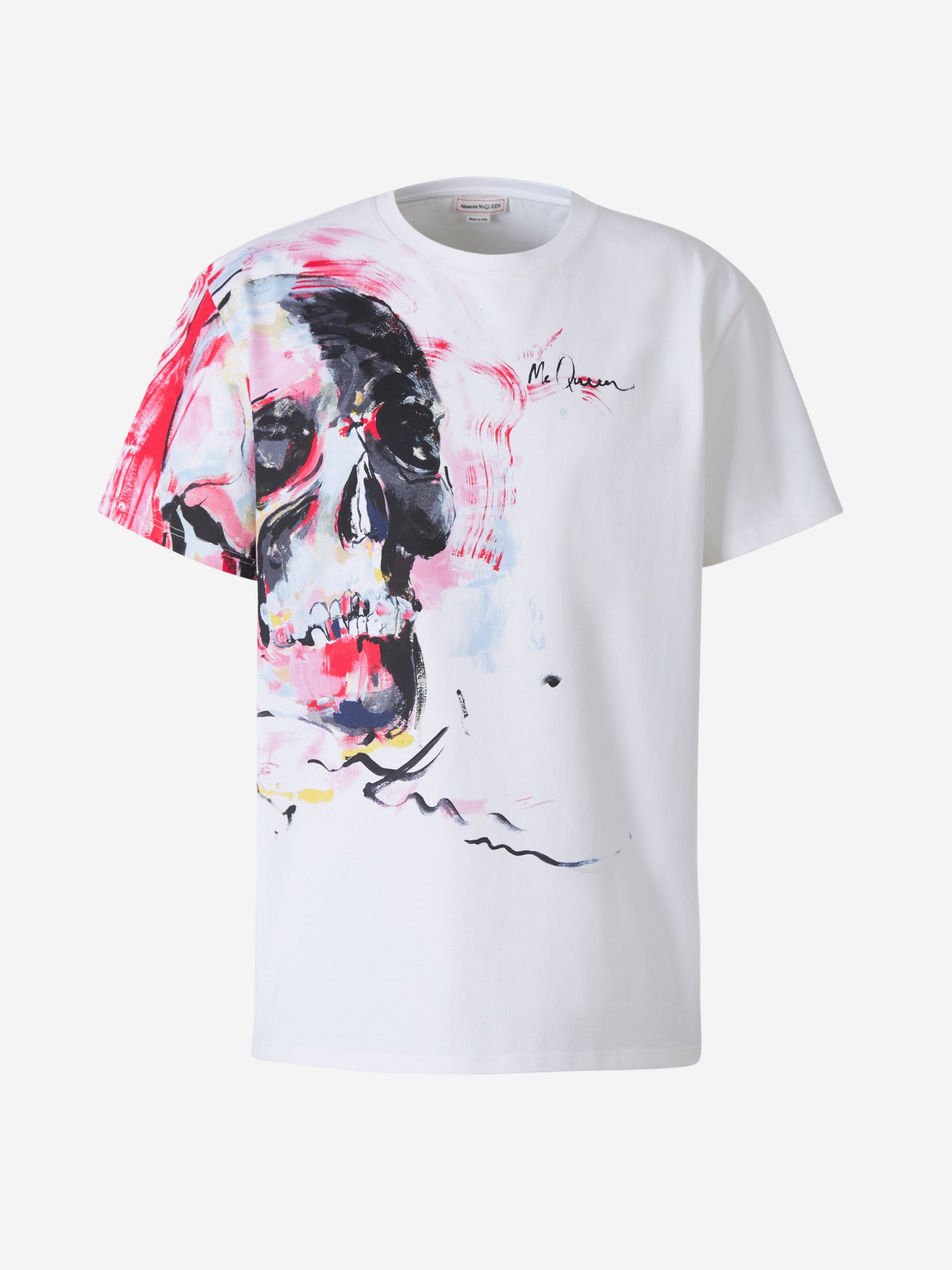 Alexander McQueen Camiseta Calavera Abstracta color Blanco sku 553-002771 00 - Foto 1