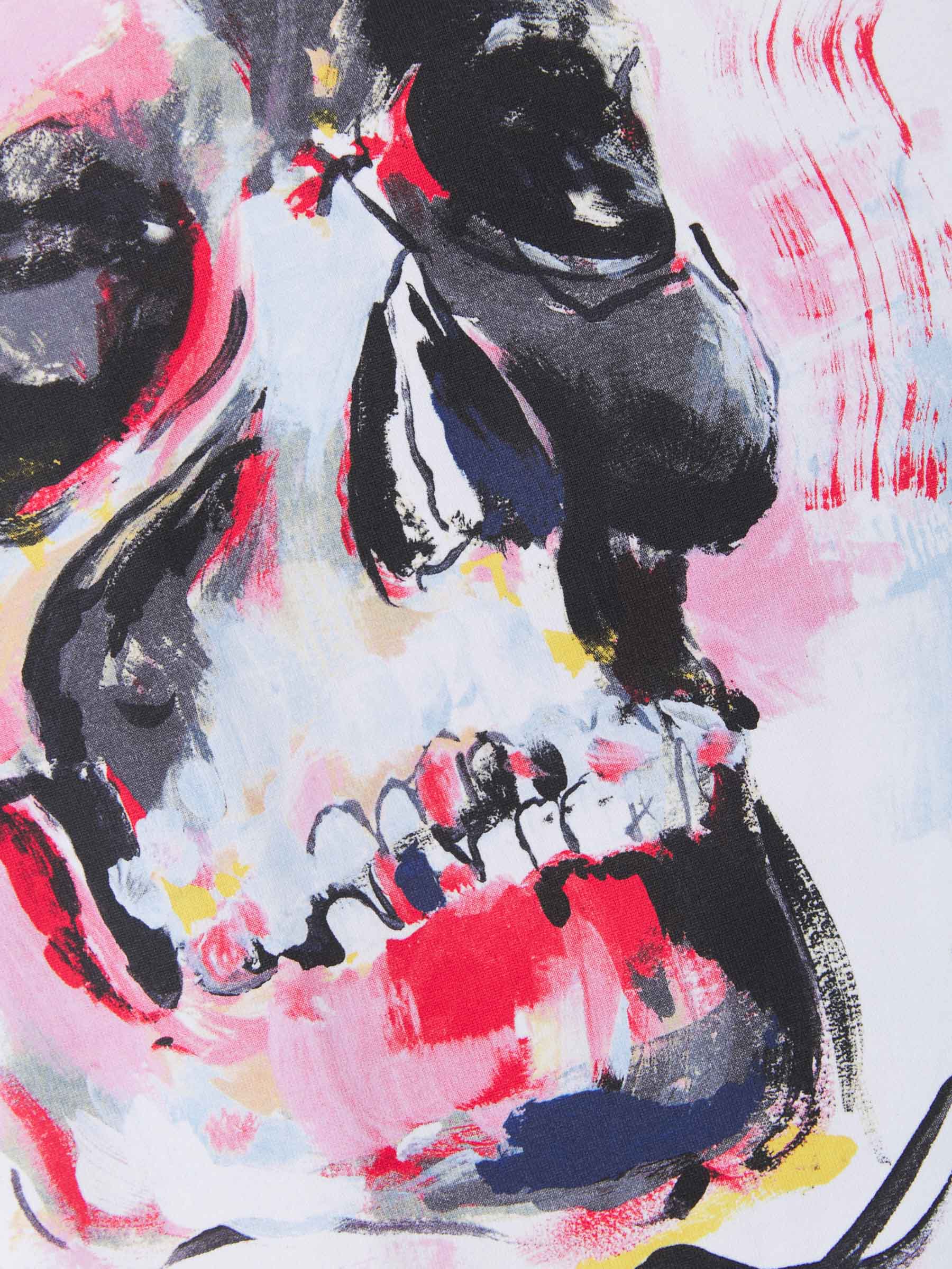 Alexander McQueen Camiseta Calavera Abstracta color Blanco sku 553-002771 00 - Foto 5