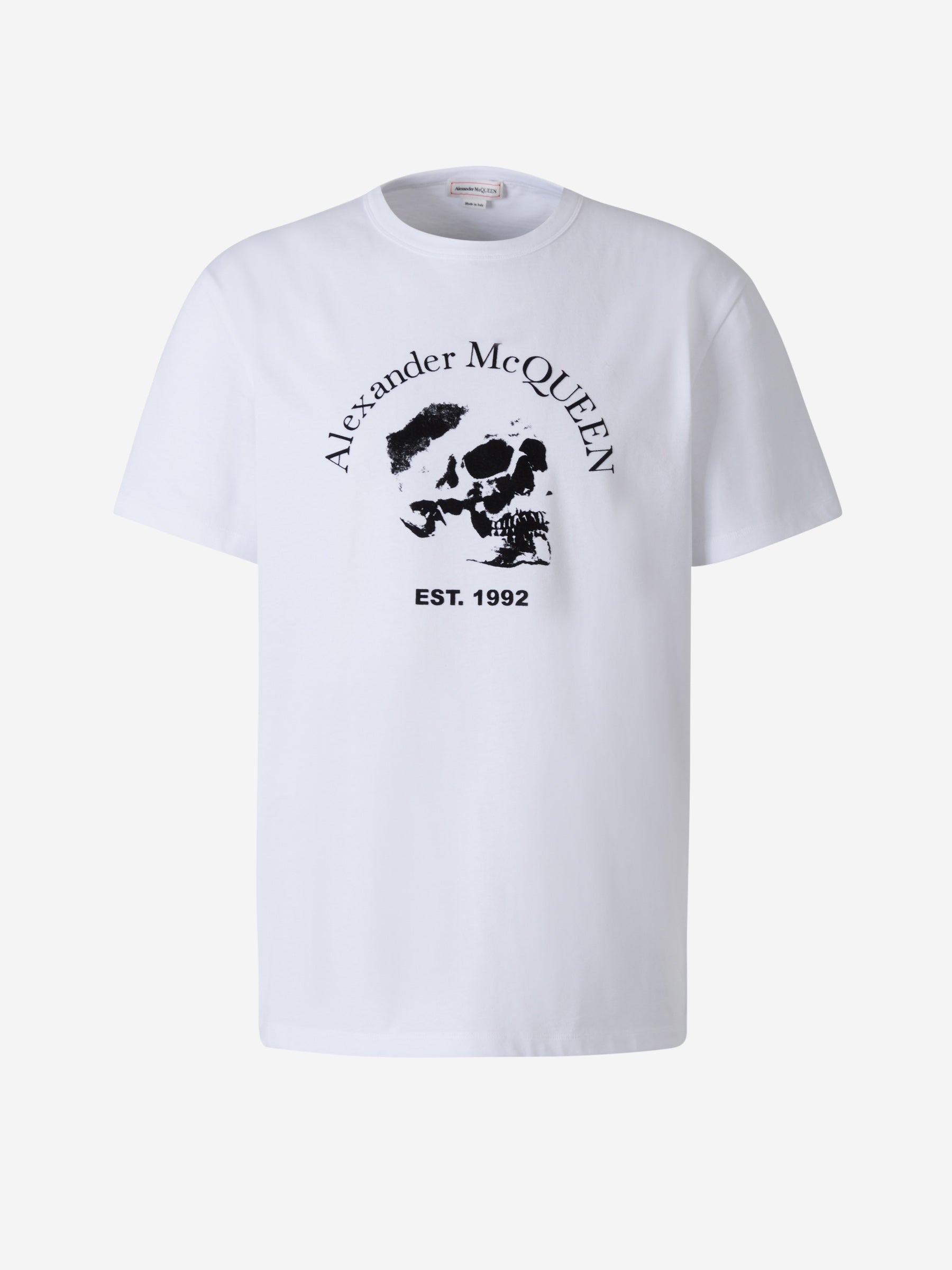 Alexander McQueen Camiseta Skull Logo color Blanco sku 553-002772 01 - Foto 1