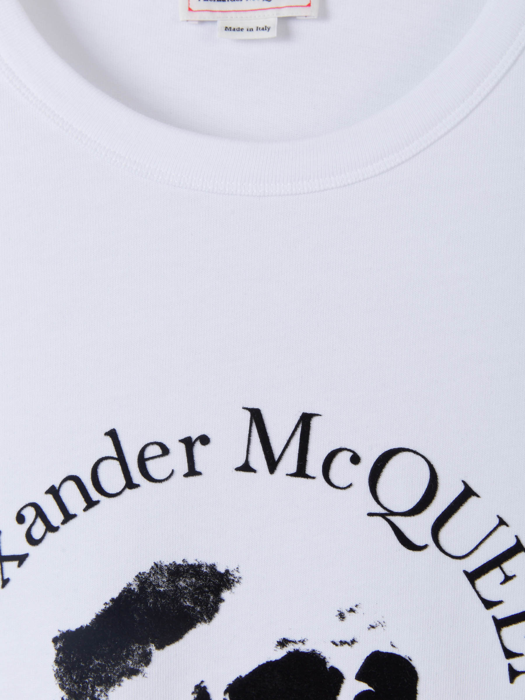 Alexander McQueen Camiseta Skull Logo color Blanco sku 553-002772 01 - Foto 3