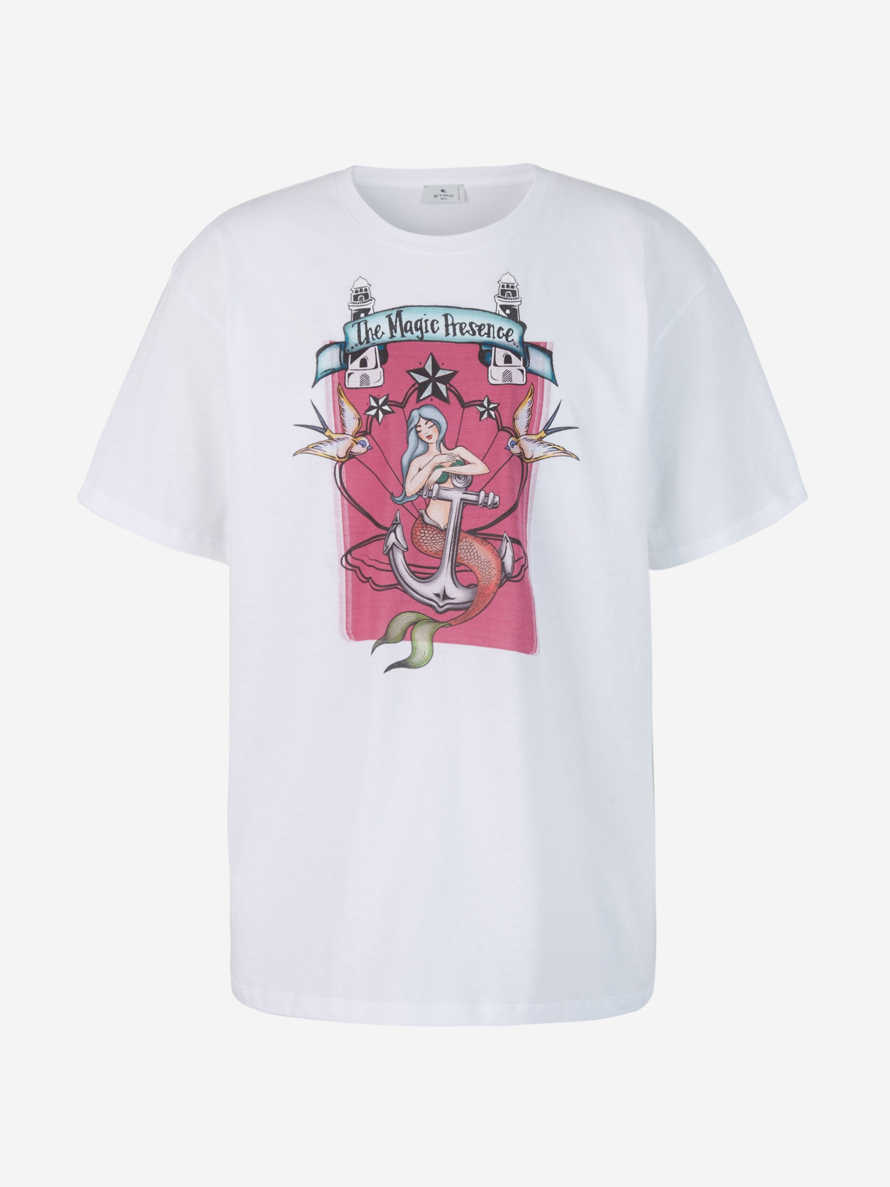 Etro Camiseta Gráfico Estampado color Blanco sku 553-002790 01 - Foto 1