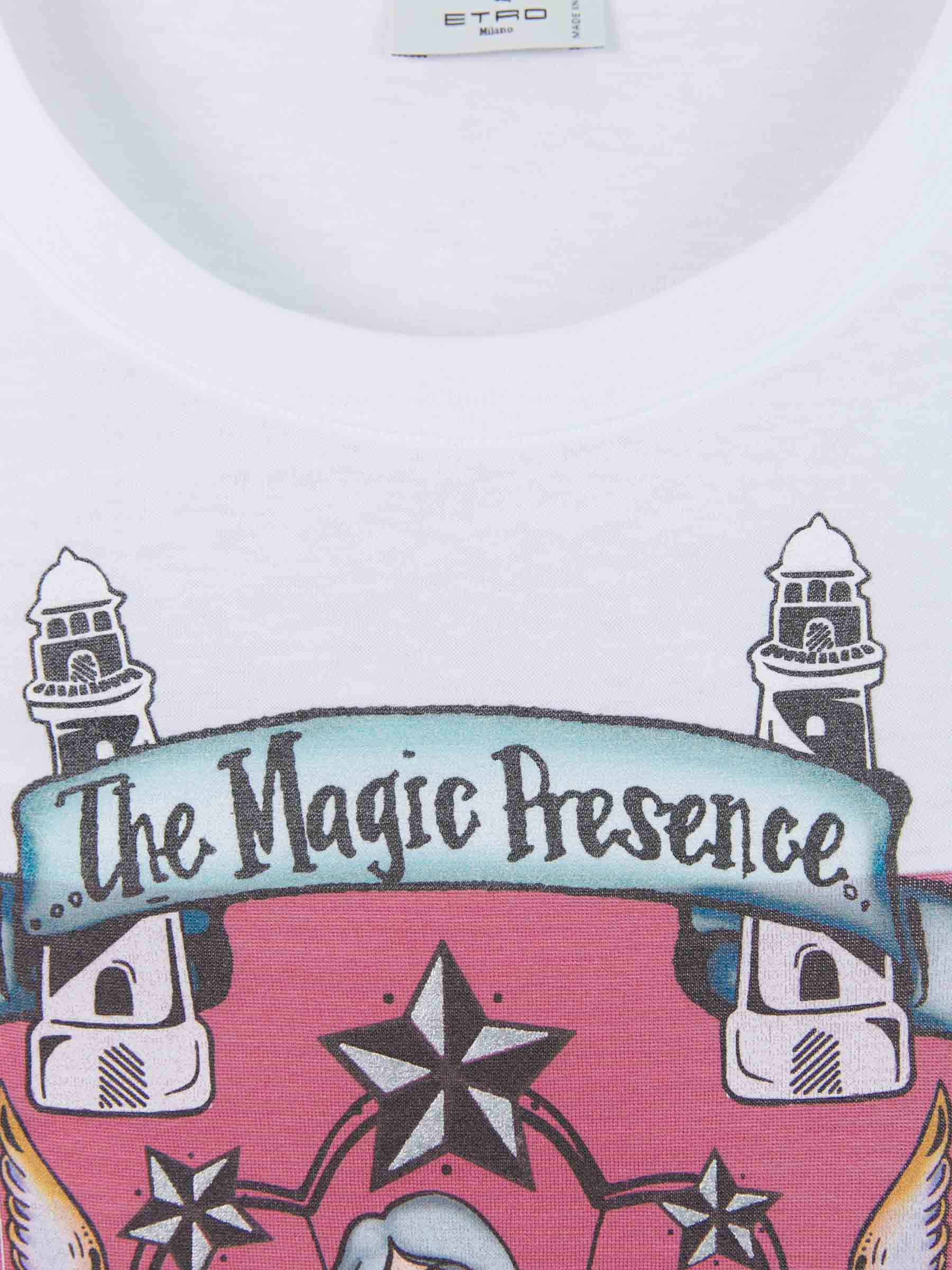 Etro Camiseta Gráfico Estampado color Blanco sku 553-002790 01 - Foto 3