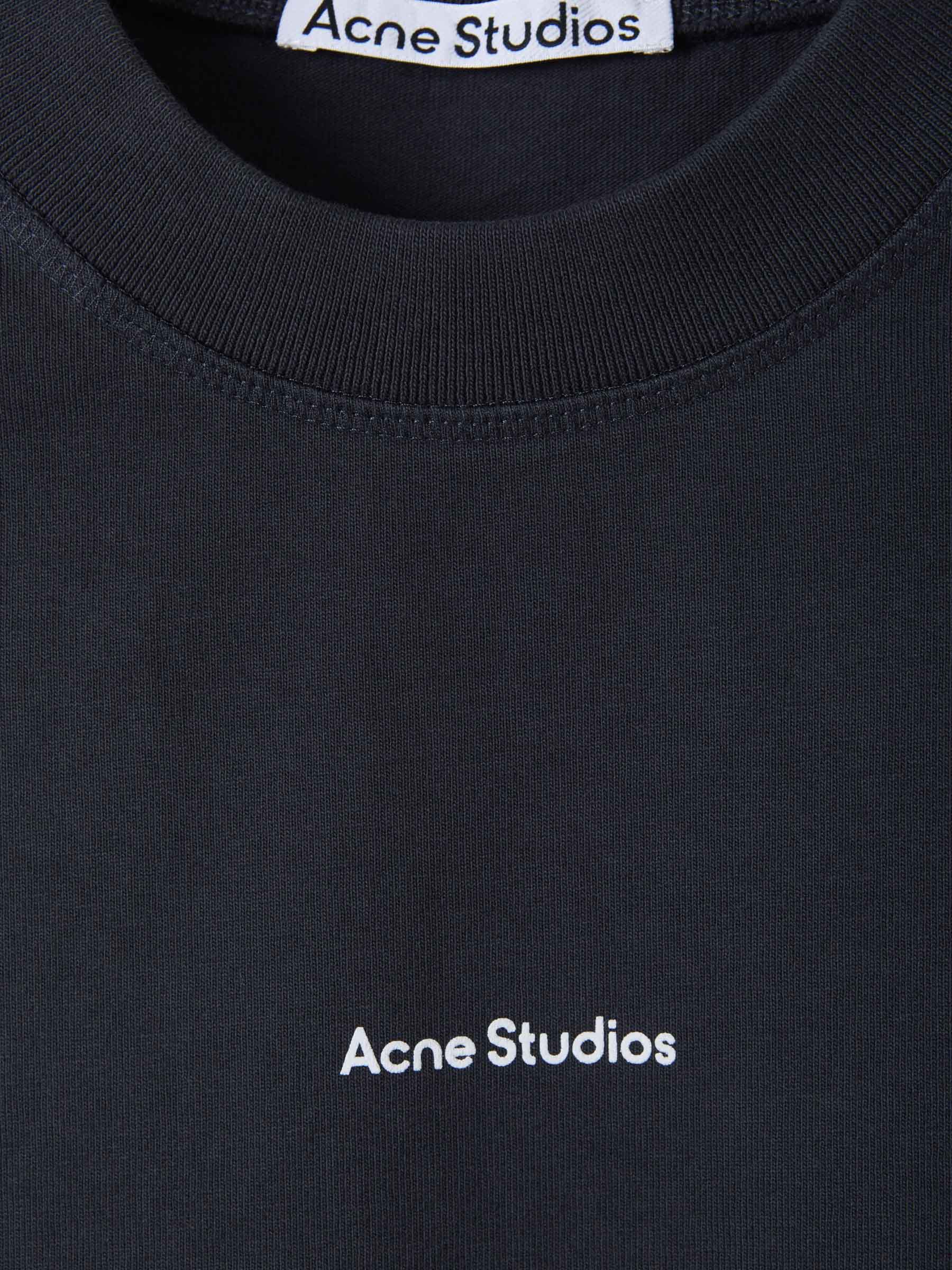 Acne Studios Camiseta Logo Algodón color Negro sku 553-002792 02 - Foto 3