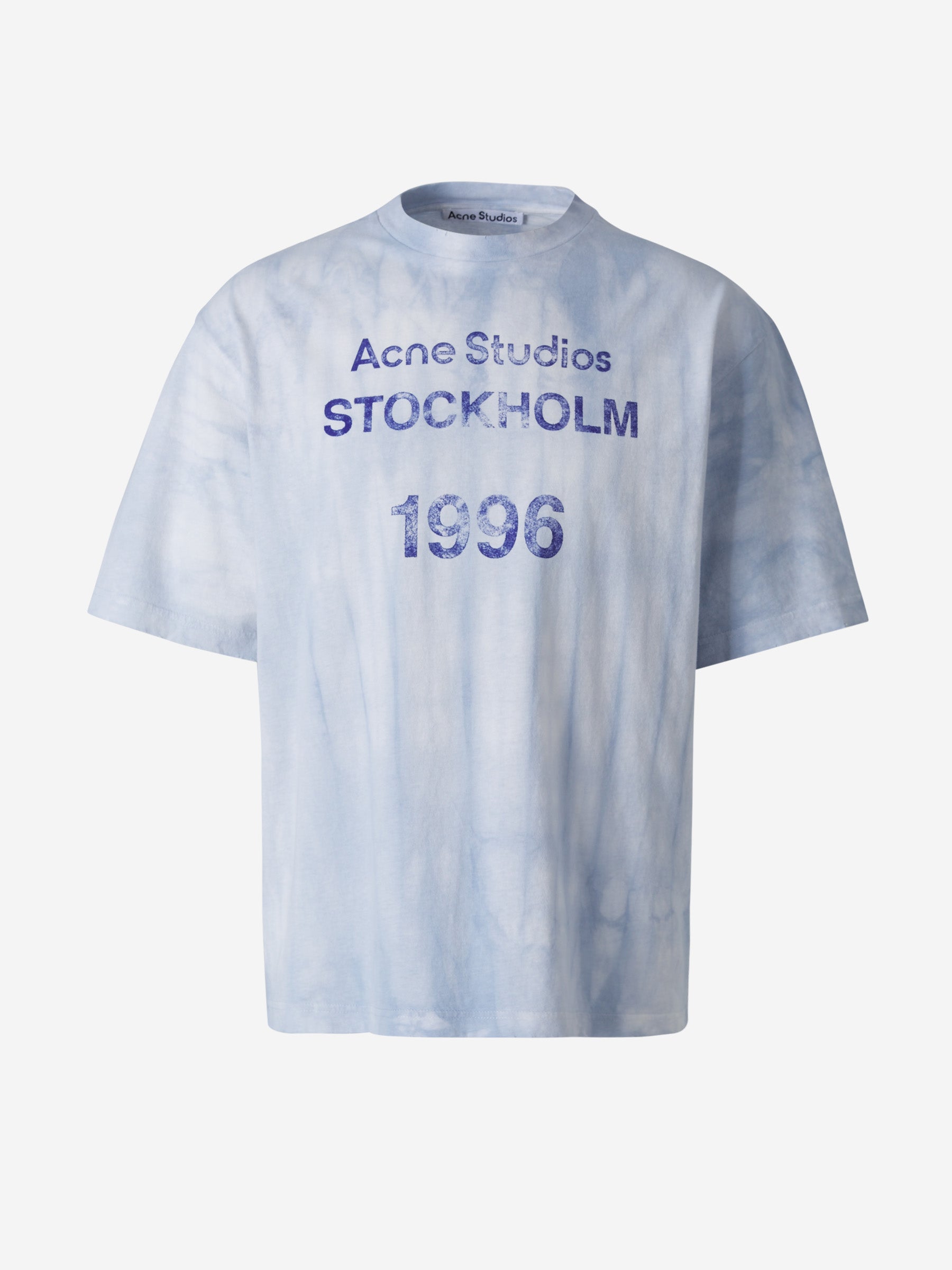 Acne Studios Camiseta Logo Stockolm color Azul Cielo sku 553-002793 00 - Foto 1