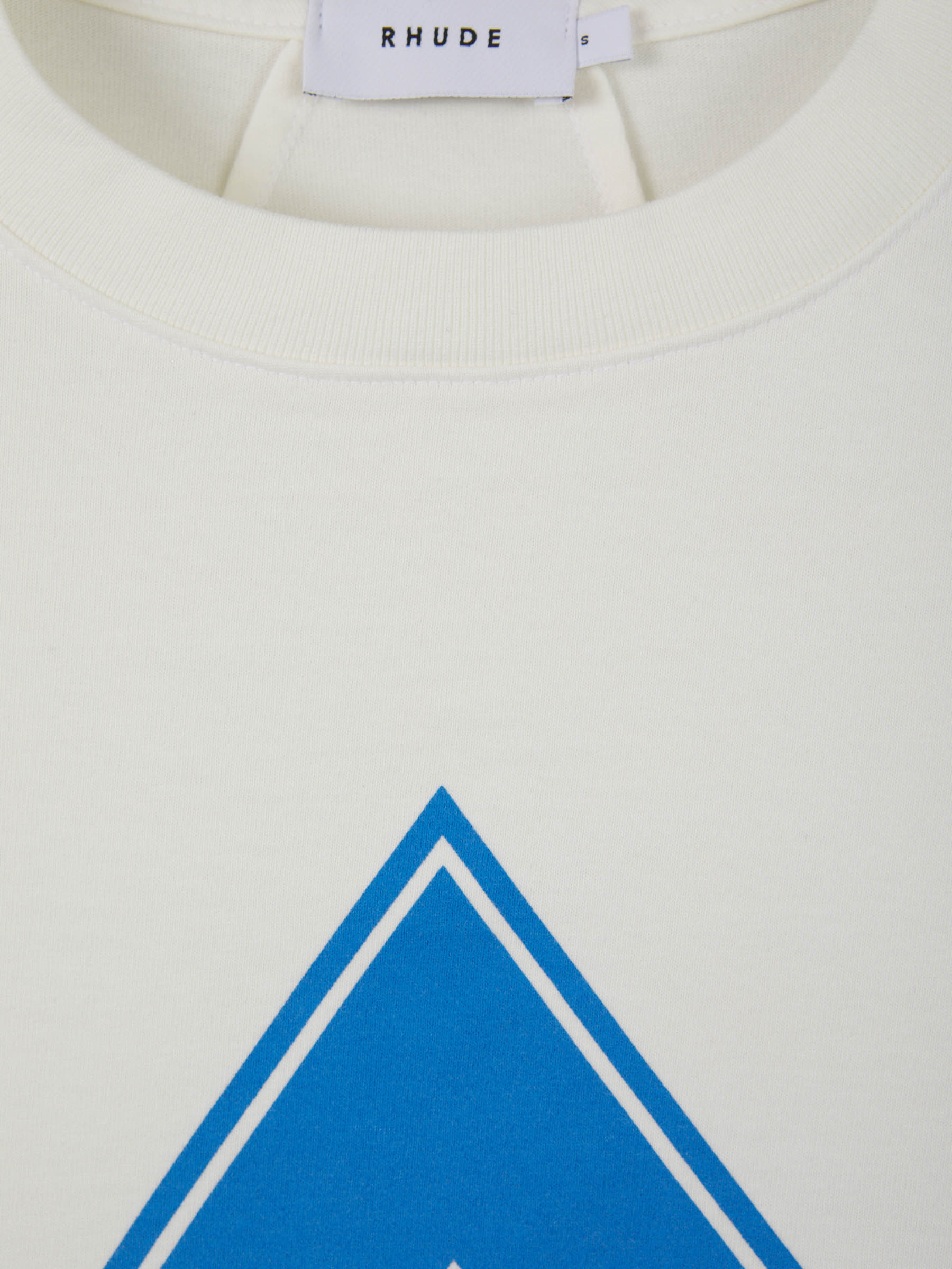 Rhude Camiseta Logo Triangle color Blanco sku 553-002801 01 - Foto 3