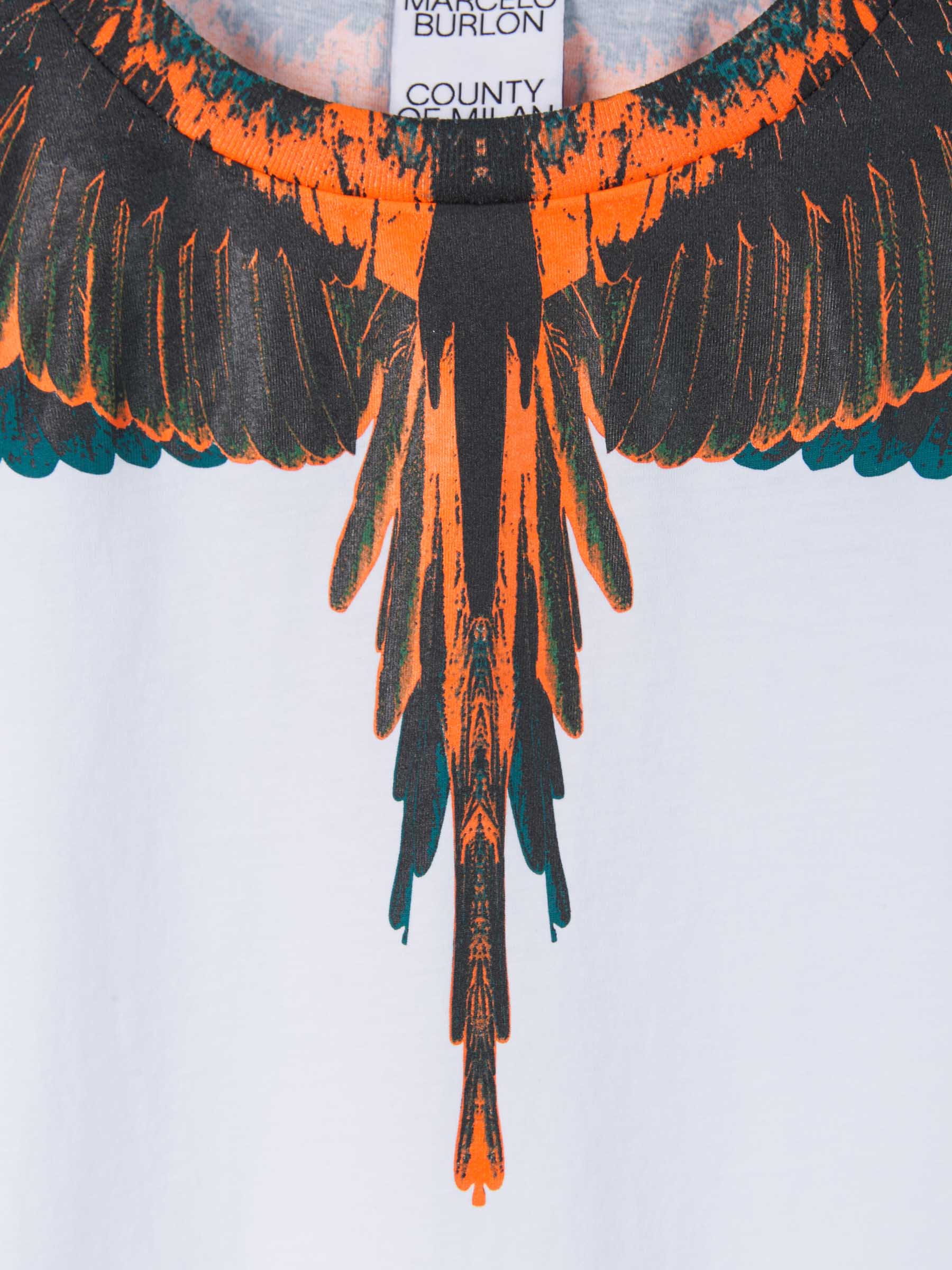 Marcelo Burlon Camiseta Alas Estampadas color Blanco sku 553-002837 01 - Foto 3