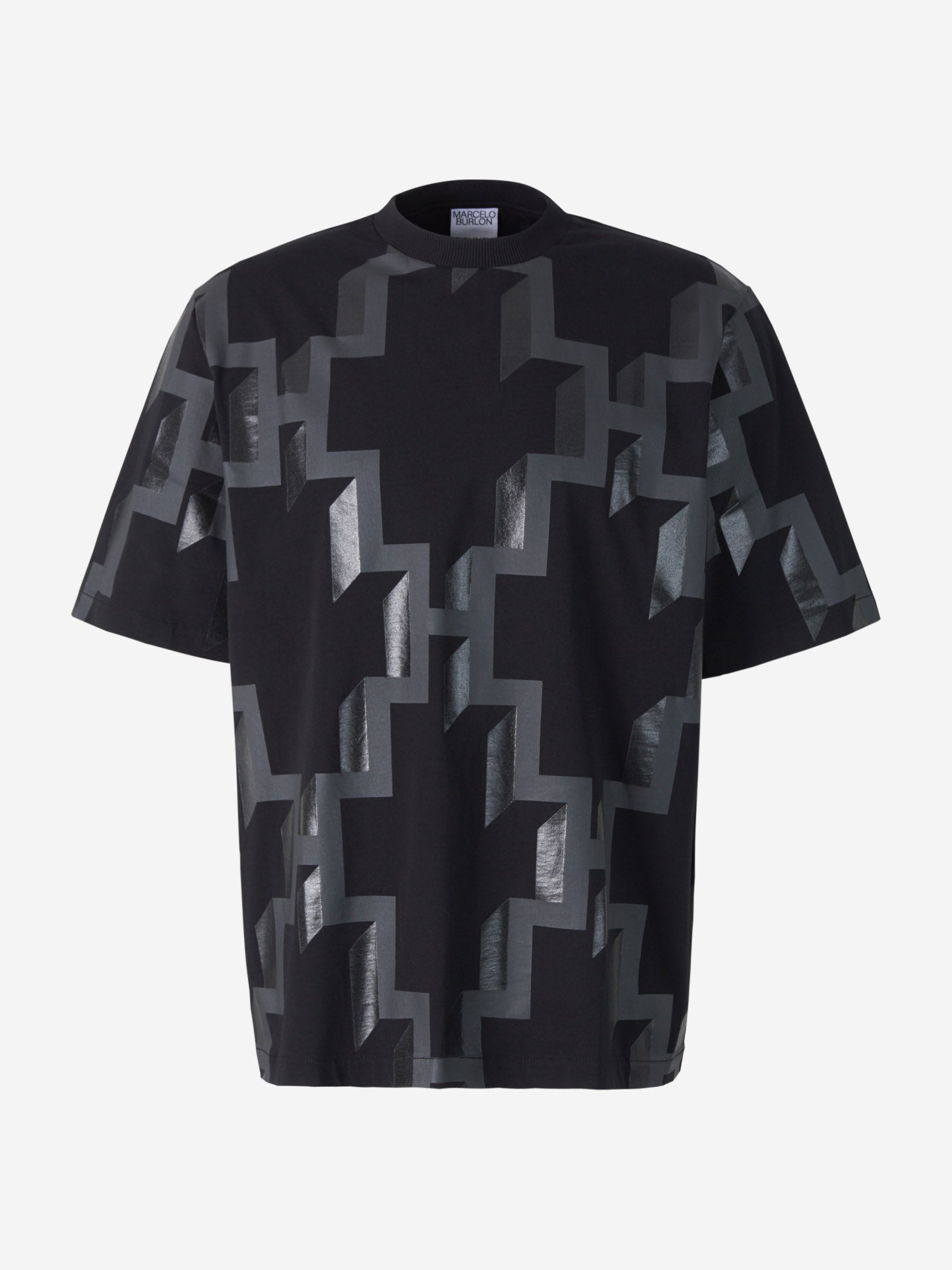 Marcelo Burlon Camiseta Cross Over color Negro sku 553-002840 01 - Foto 1