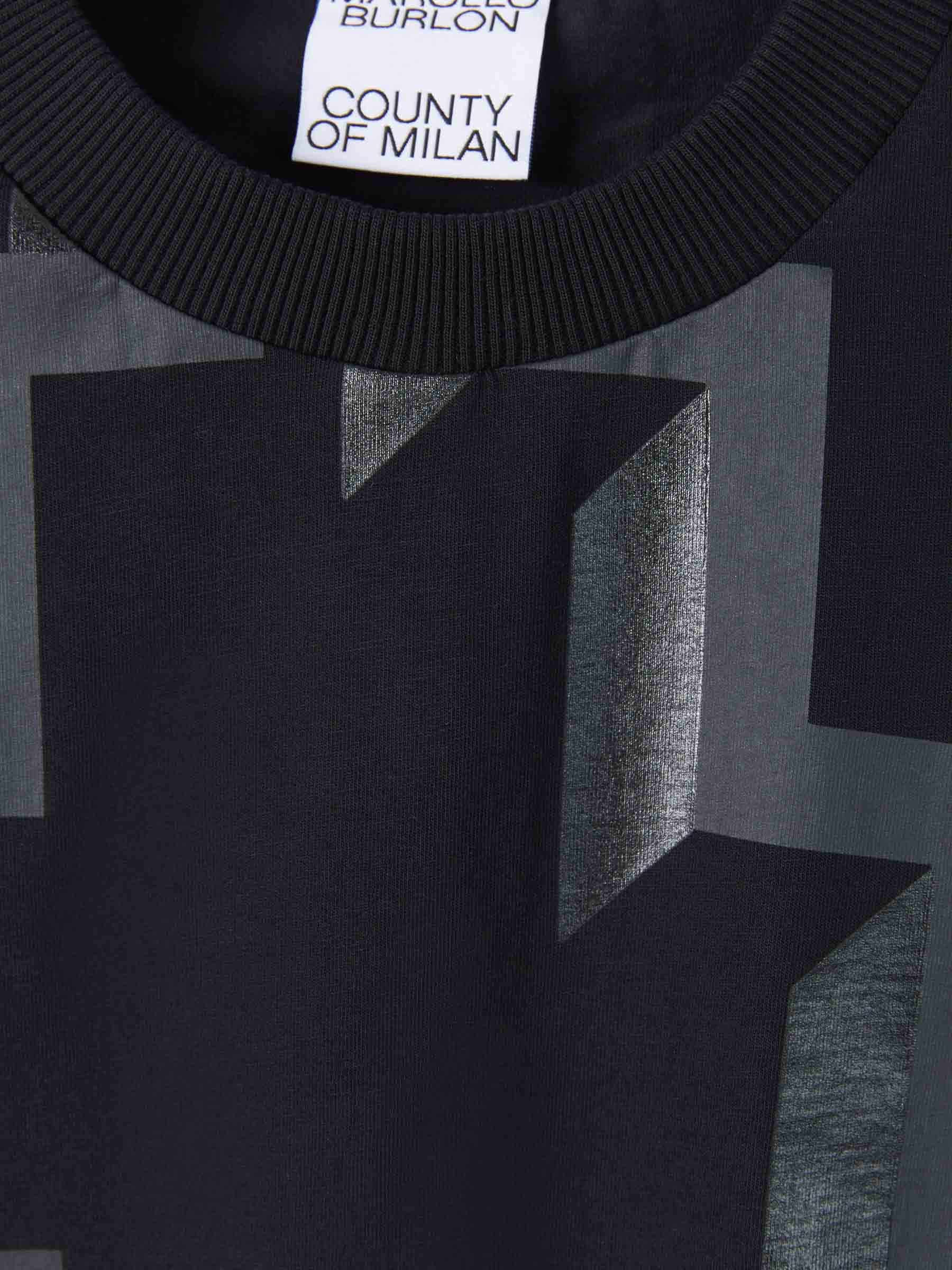 Marcelo Burlon Camiseta Cross Over color Negro sku 553-002840 01 - Foto 3