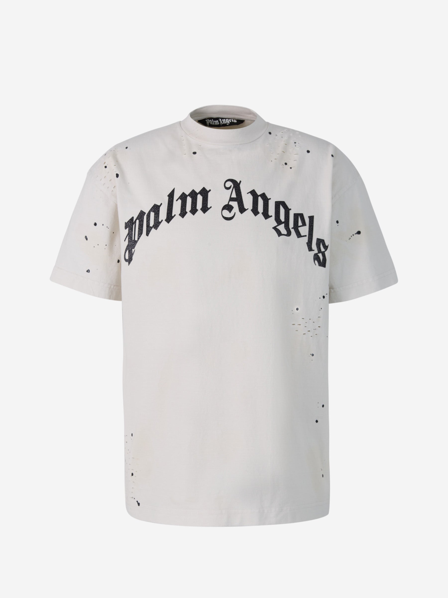 Palm Angels Camiseta Logo Glitter color Negro sku 553-002851 02 - Foto 1
