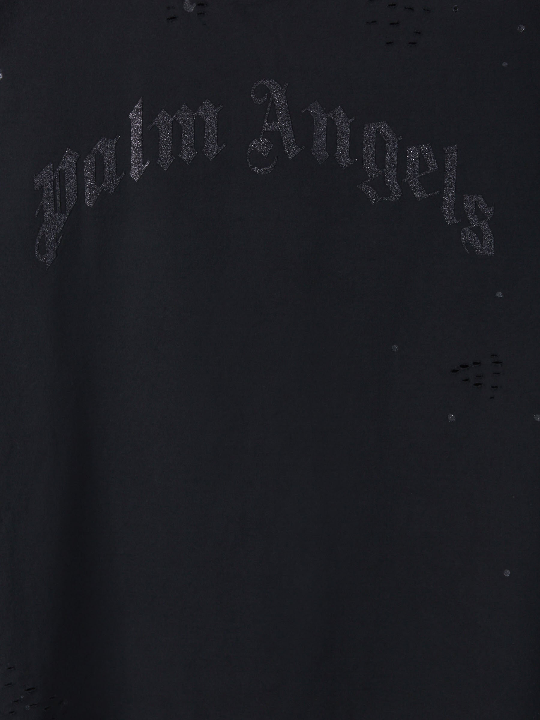 Palm Angels Camiseta Logo Glitter color Negro sku 553-002851 02 - Foto 8