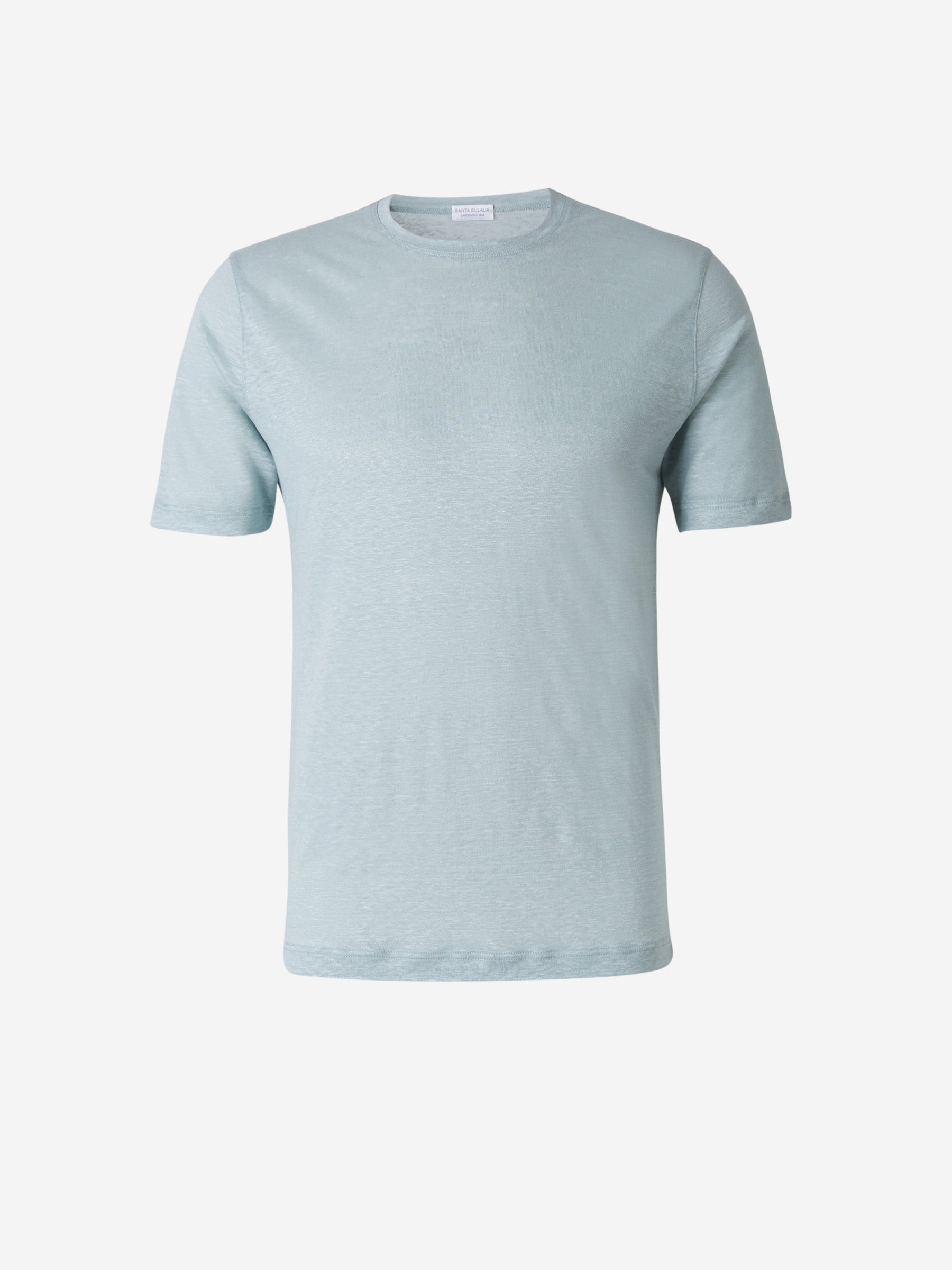 Santa Eulalia Camiseta Jaspeada Lino color Azul Cielo sku 553-002870 02 - Foto 1