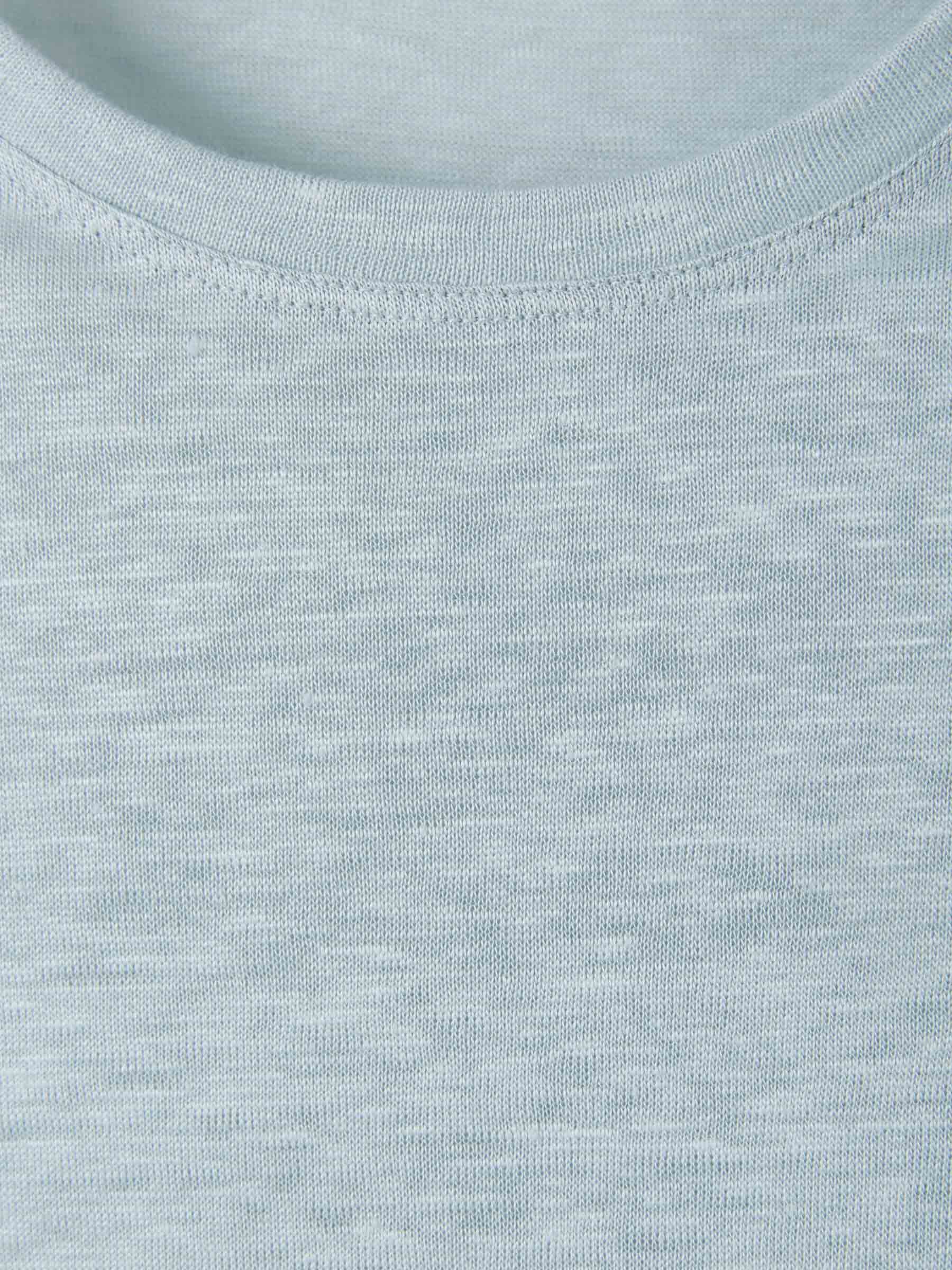 Santa Eulalia Camiseta Jaspeada Lino color Azul Cielo sku 553-002870 02 - Foto 3