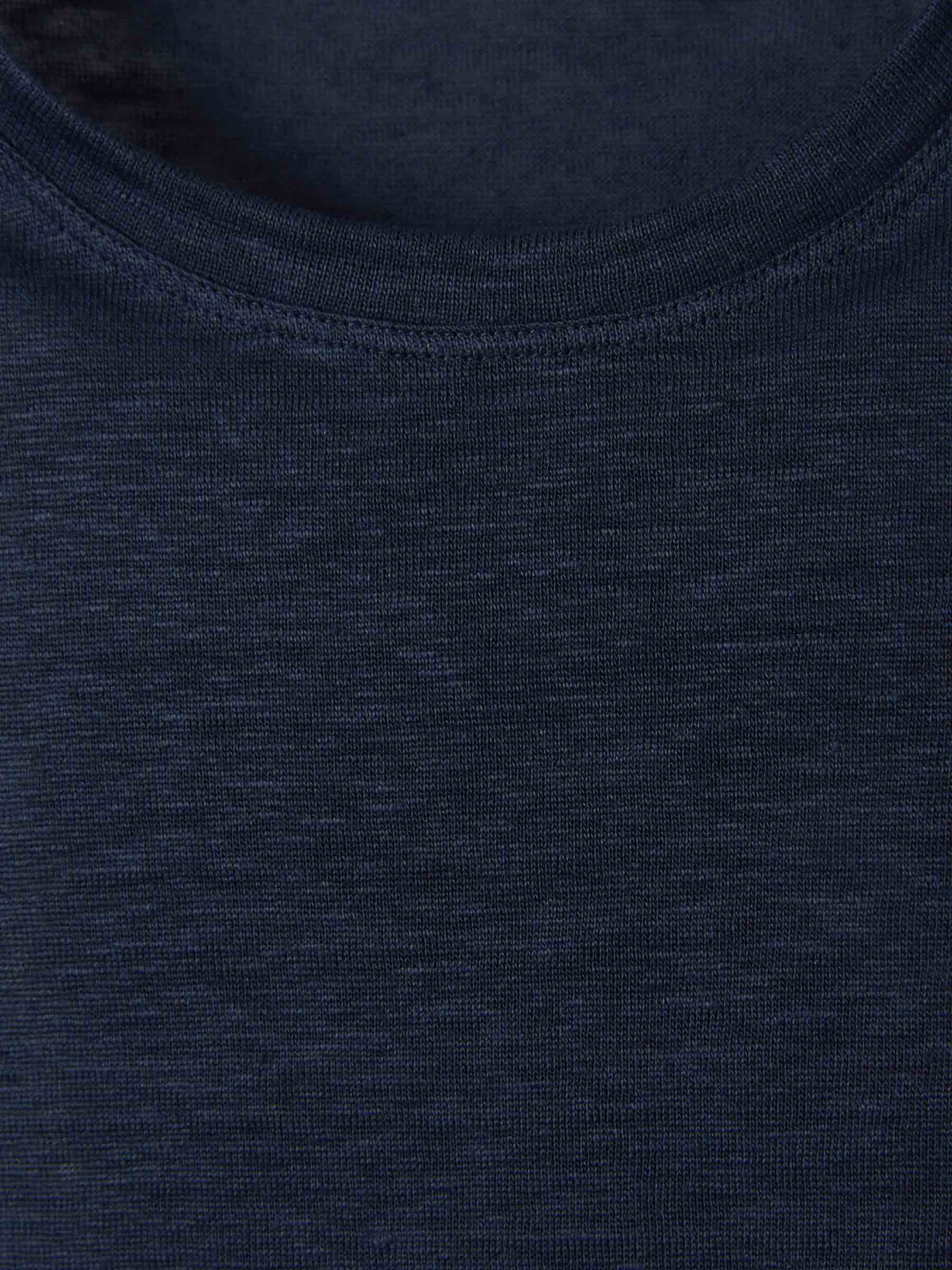 Santa Eulalia Camiseta Jaspeada Lino color Azul Cielo sku 553-002870 02 - Foto 4