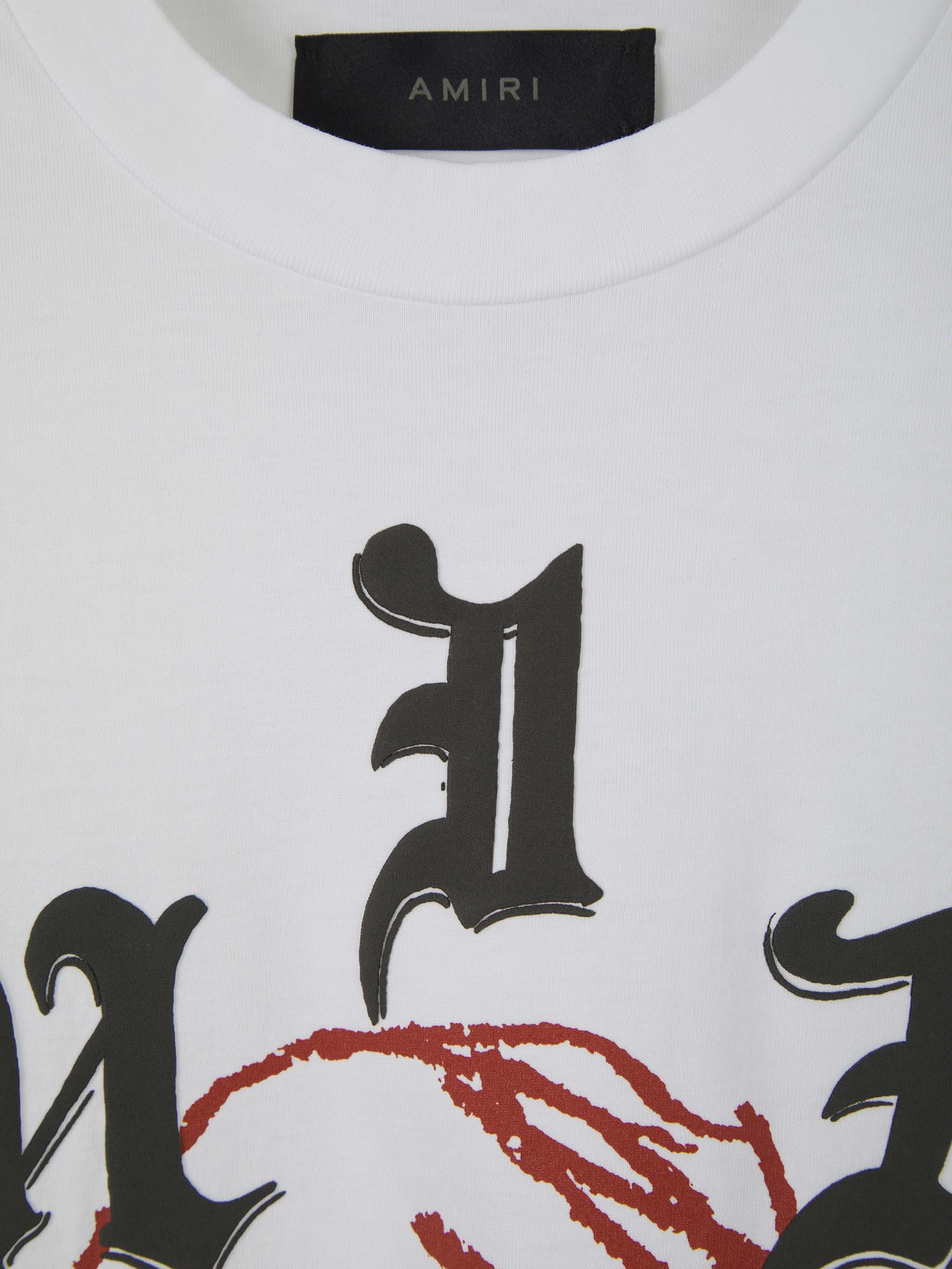 Amiri Camiseta Gráfico Logo color Blanco sku 553-002871 01 - Foto 3