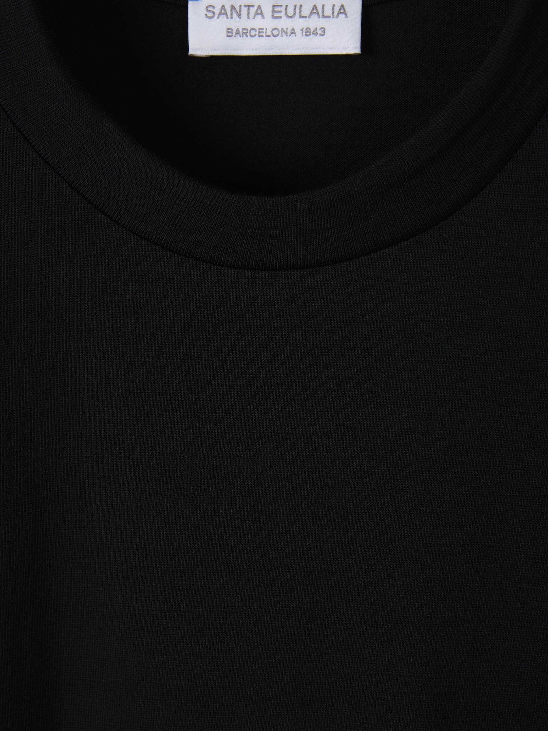 Santa Eulalia Camiseta Lisa Lana color Negro sku 553-002887 03 - Foto 3