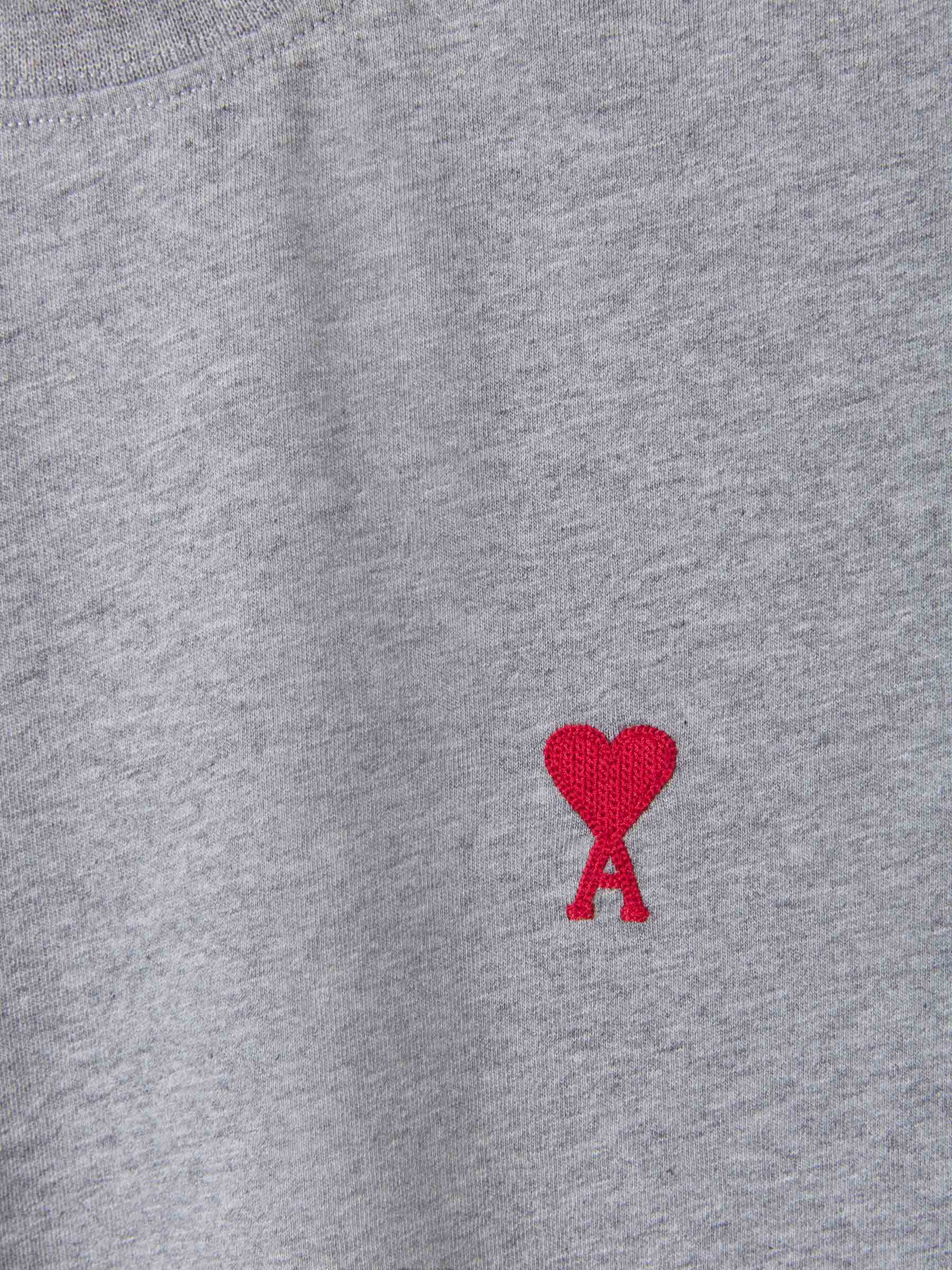 Ami Paris Camiseta Logo Contraste color Gris Claro sku 553-002928 03 - Foto 4