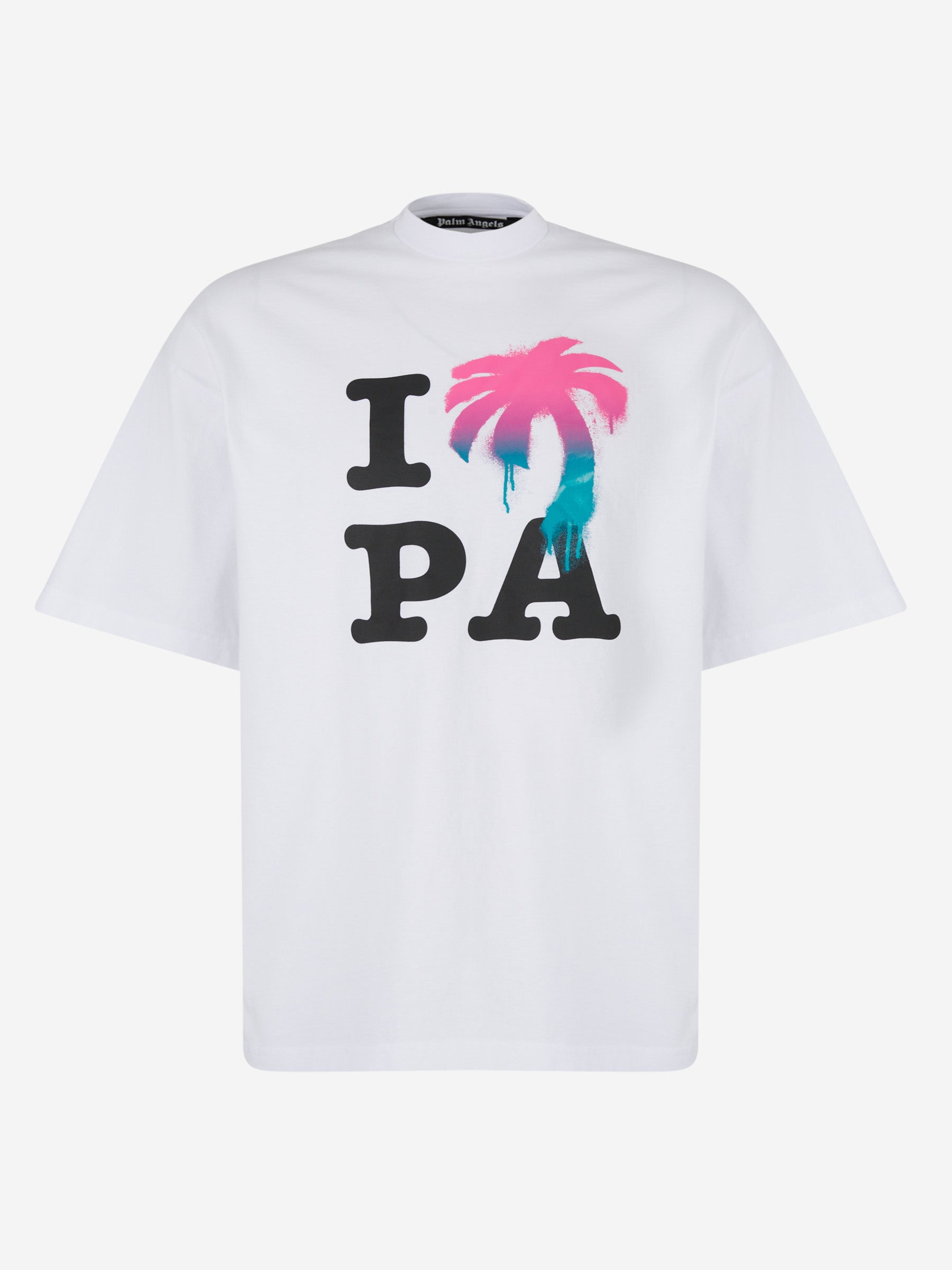 Palm Angels Camiseta I Love Pa color Blanco sku 553-002948 01 - Foto 1