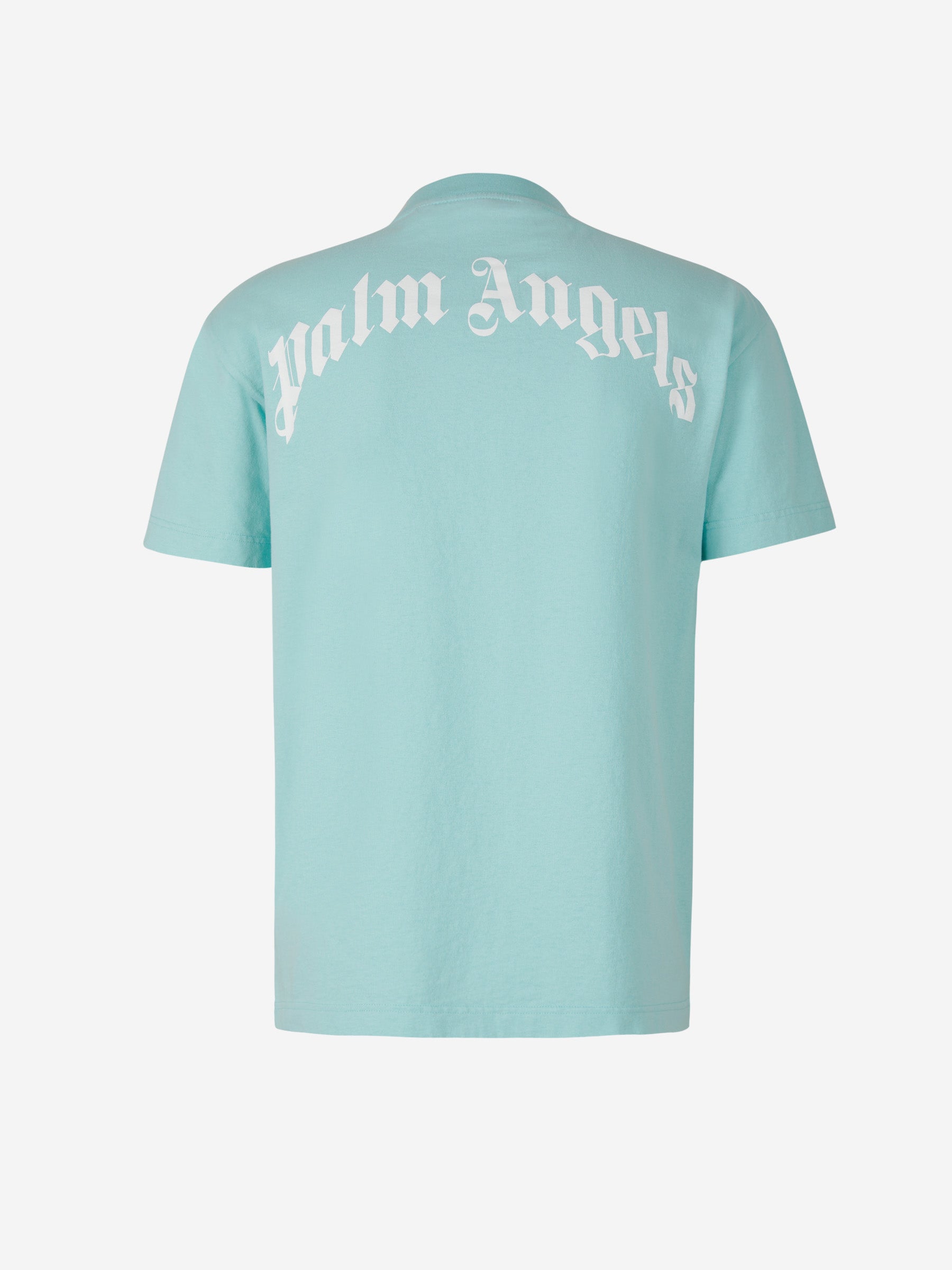 Palm Angels Camiseta Algodón Estampada color Azul Cielo sku 553-002950 01 - Foto 2