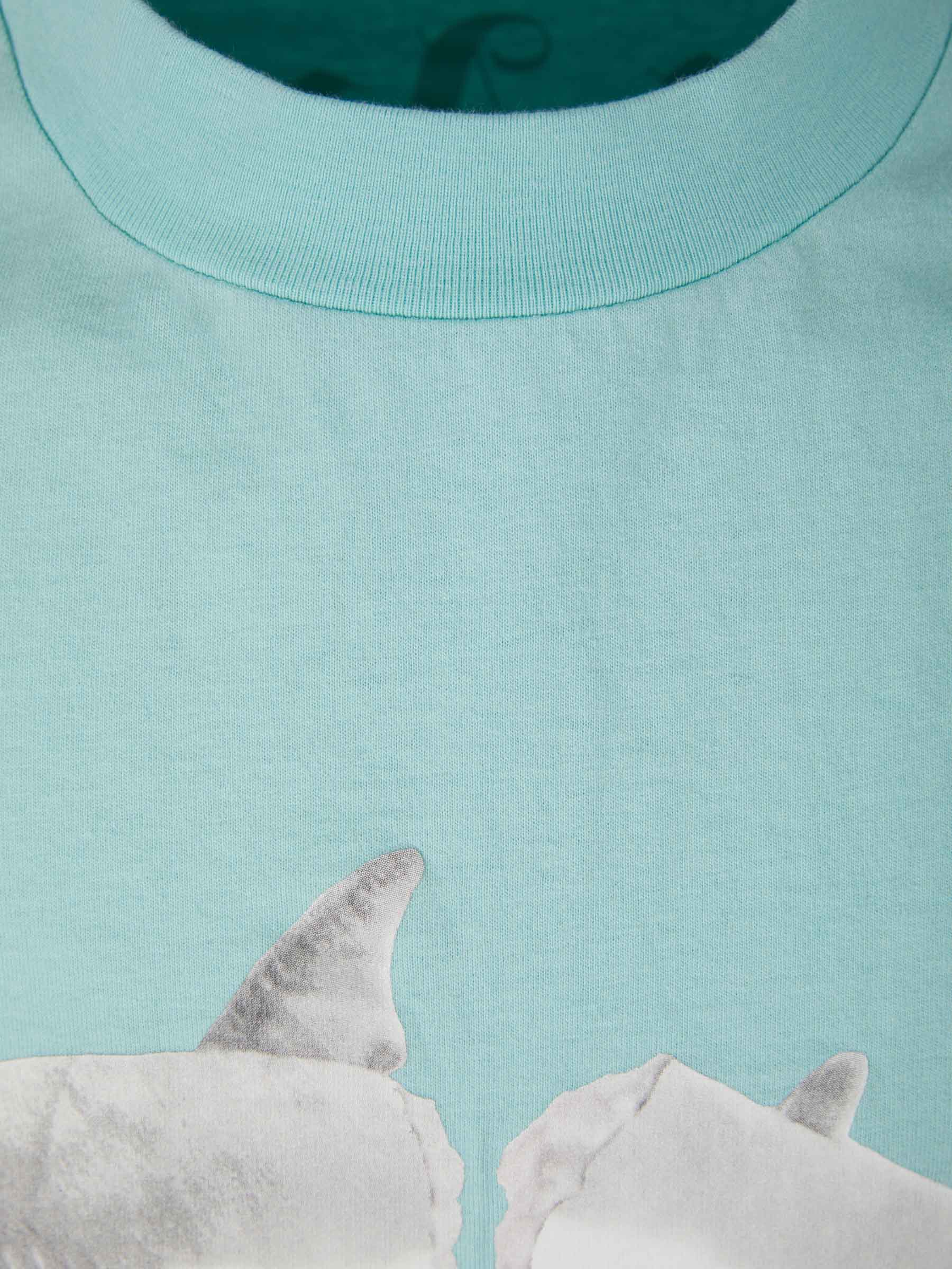 Palm Angels Camiseta Algodón Estampada color Azul Cielo sku 553-002950 01 - Foto 3