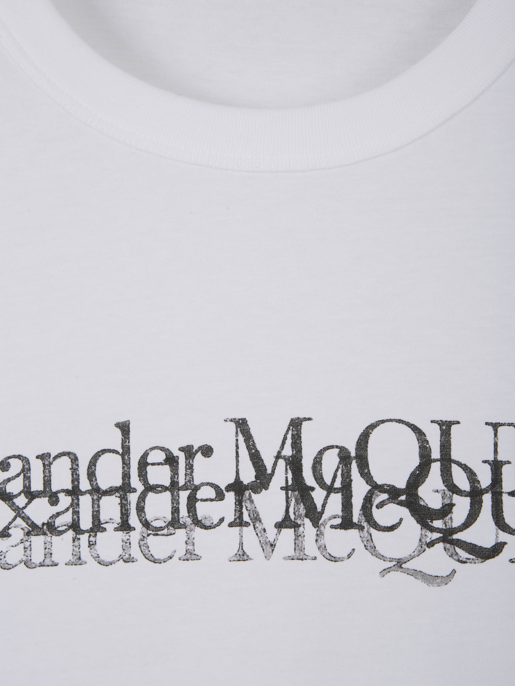 Alexander McQueen Camiseta Logo Sello color Blanco sku 553-002970 01 - Foto 3