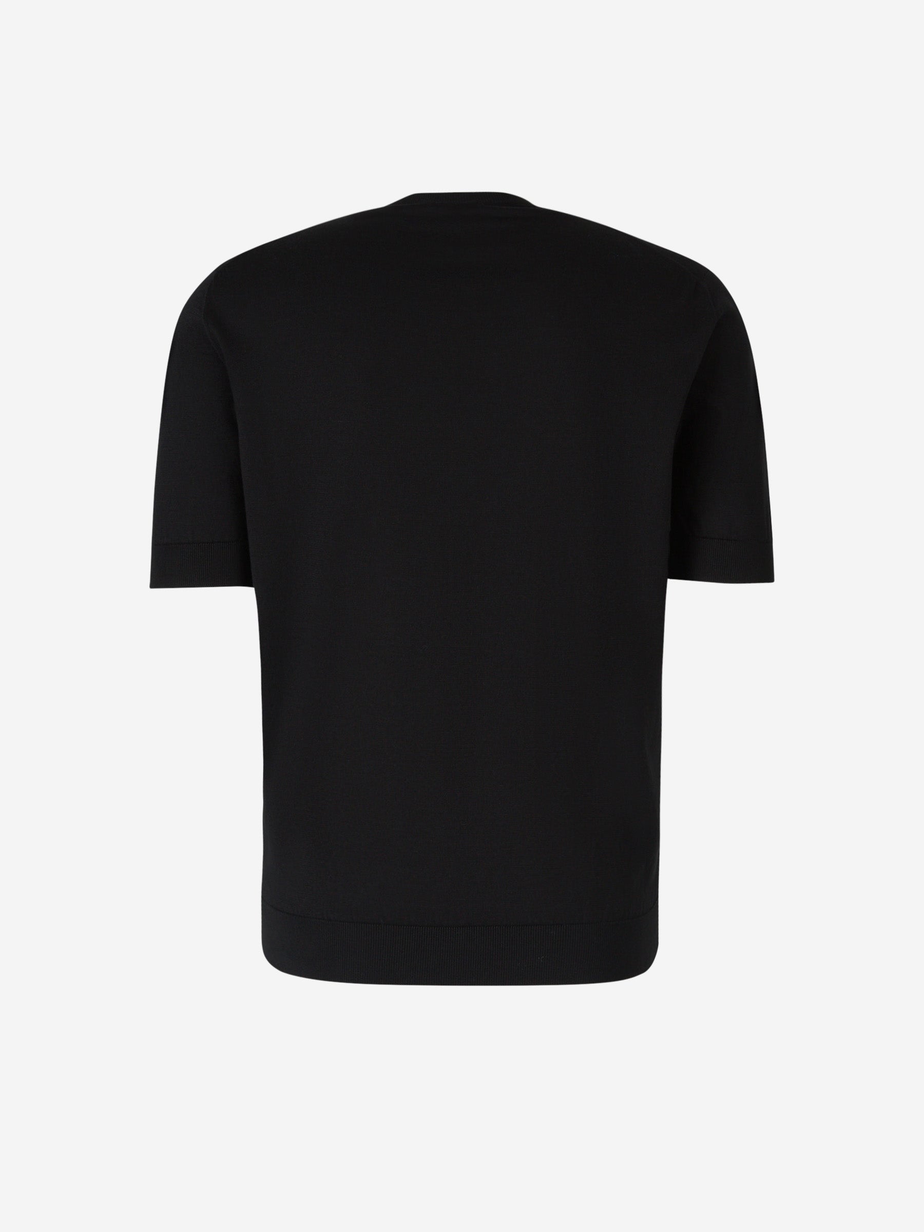 Santa Eulalia Camiseta Lisa Algodón color Negro sku 553-003016 02 - Foto 2